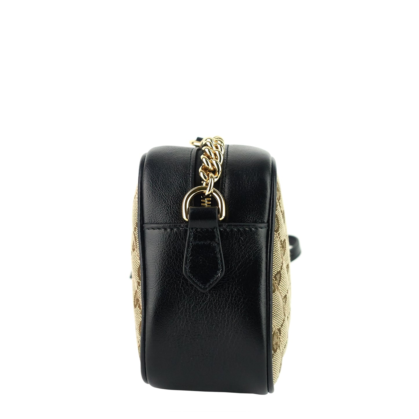 Gucci Marmont Small Monogram Canvas Chain Shoulder Bag