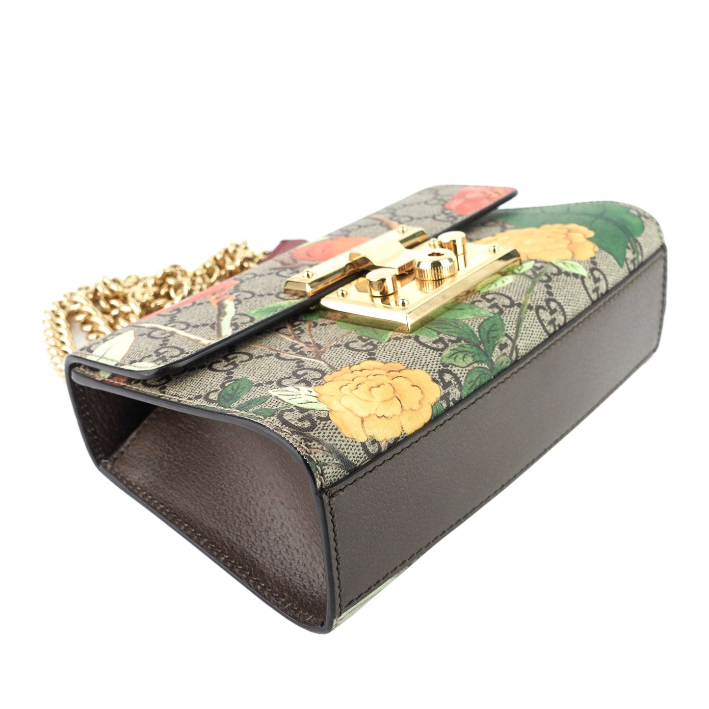 Gucci Tian Padlock Small GG Supreme Canvas Shoulder Bag