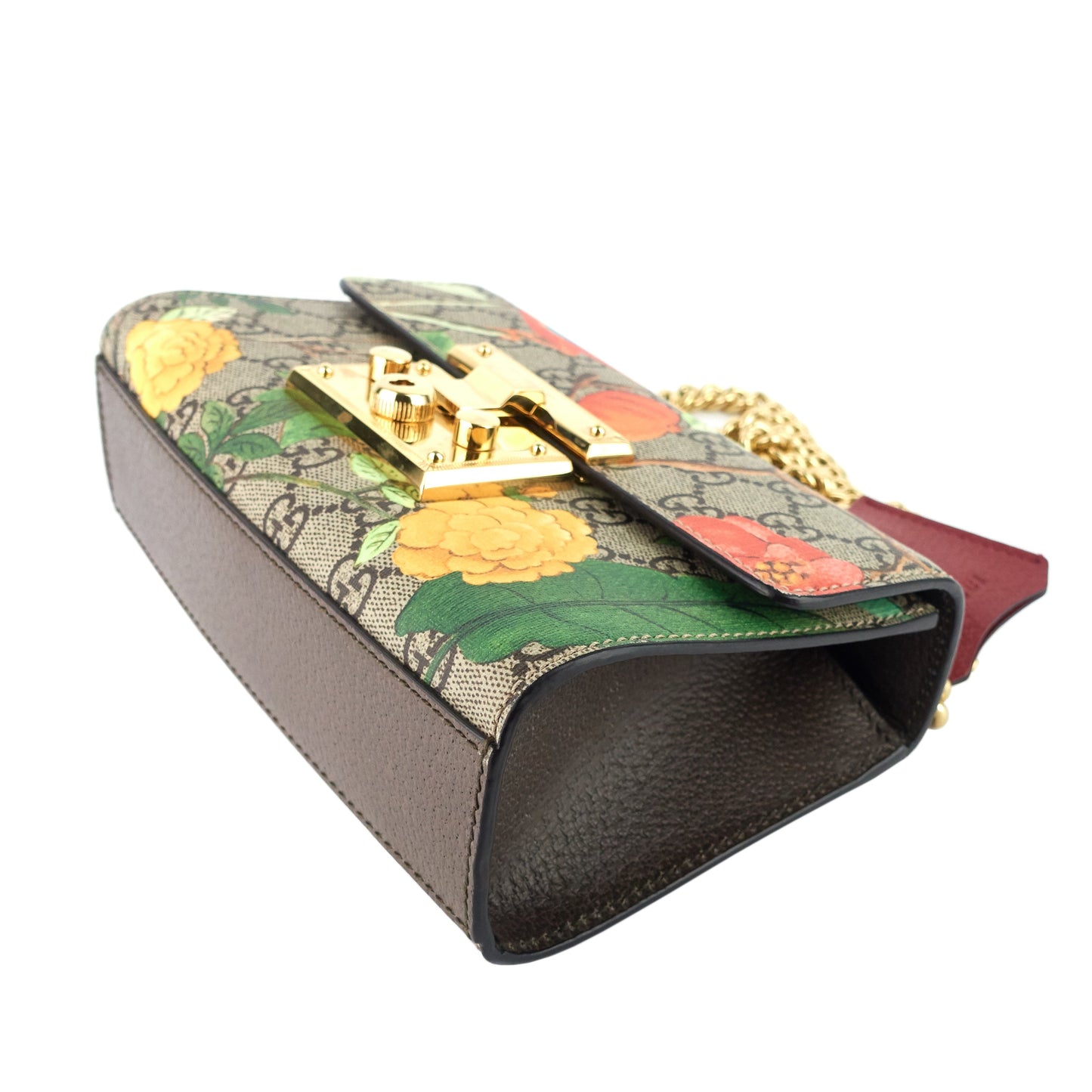 Gucci Tian Padlock Small GG Supreme Canvas Shoulder Bag