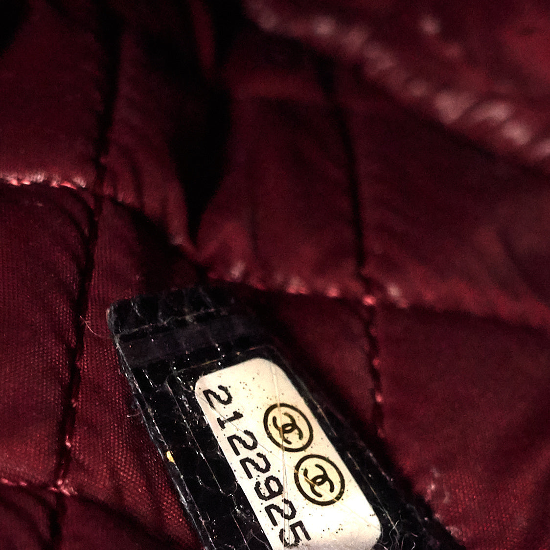 Chanel O Case Large Caviar Leather Clutch Bag