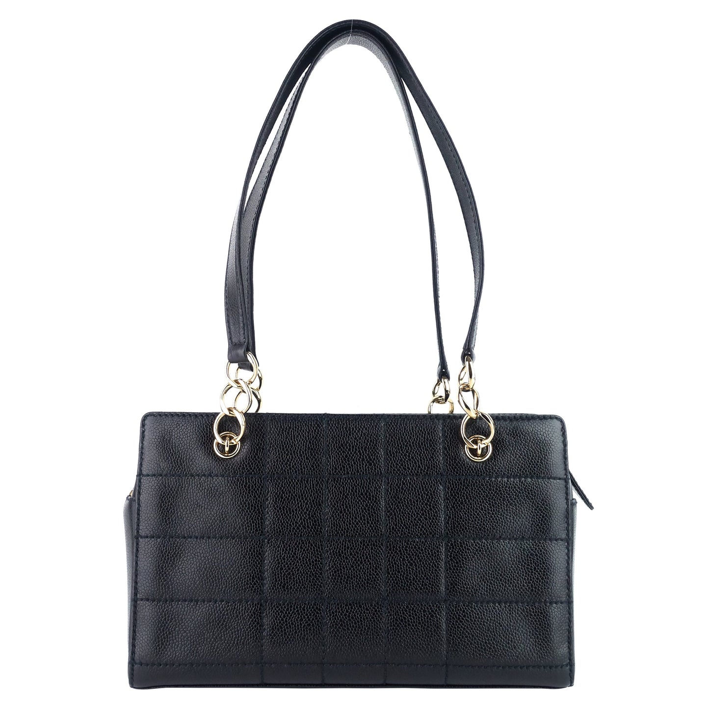 Chanel Chocolate Bar Caviar Leather Shoulder Bag