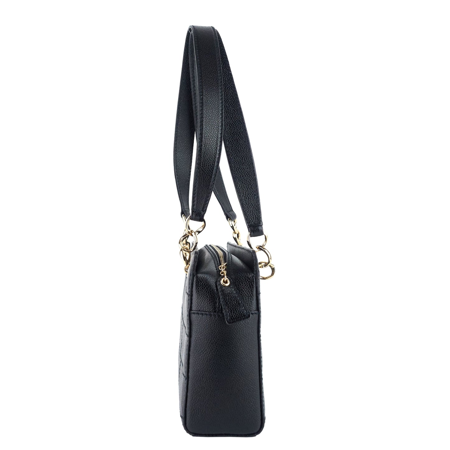 Chanel Chocolate Bar Caviar Leather Shoulder Bag