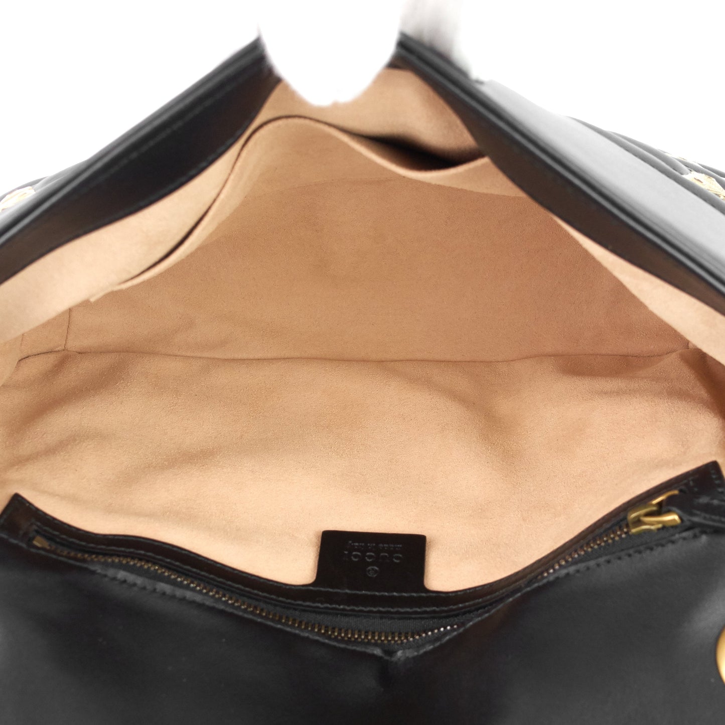 Gucci GG Marmont Medium Insects Matelass� Leather Bag