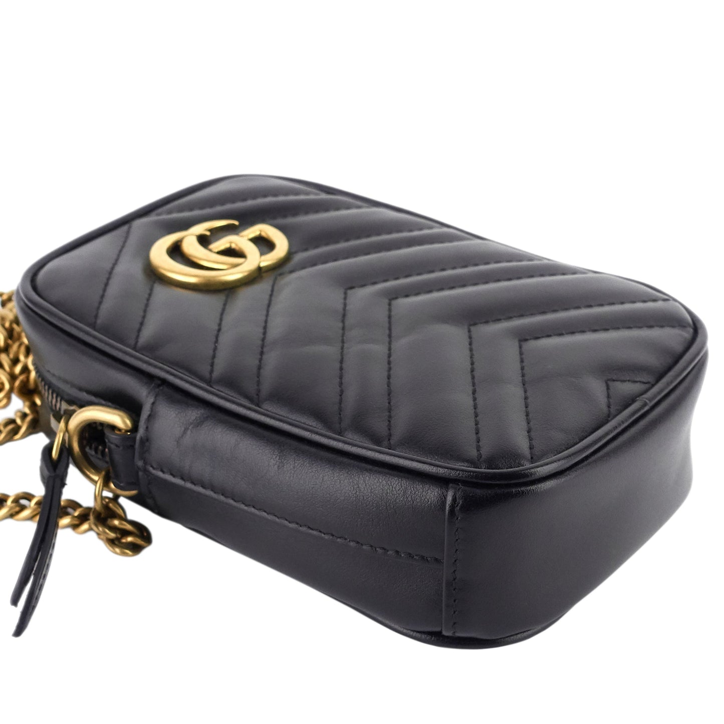 Gucci Marmont Vertical Wallet on Chain Phone Pouch