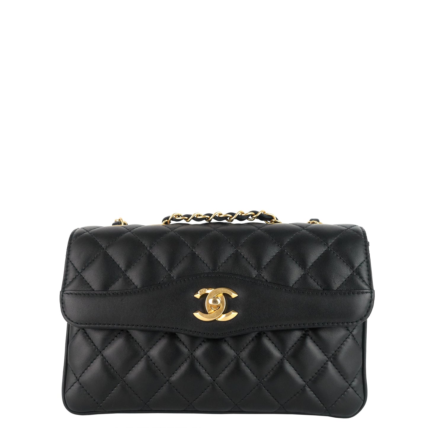 Chanel Coco Vintage Quilted Lambskin Leather Flap Bag
