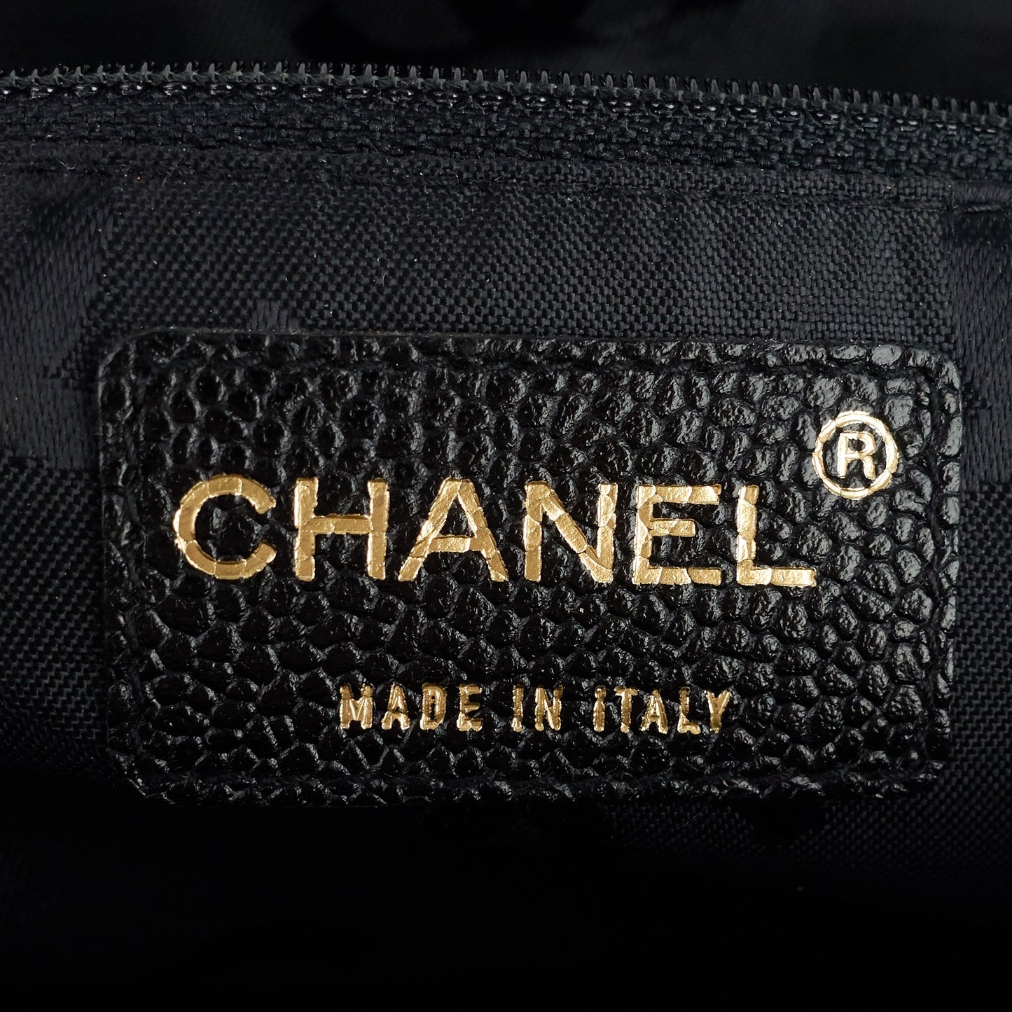 Chanel Chocolate Bar Caviar Leather Shoulder Bag