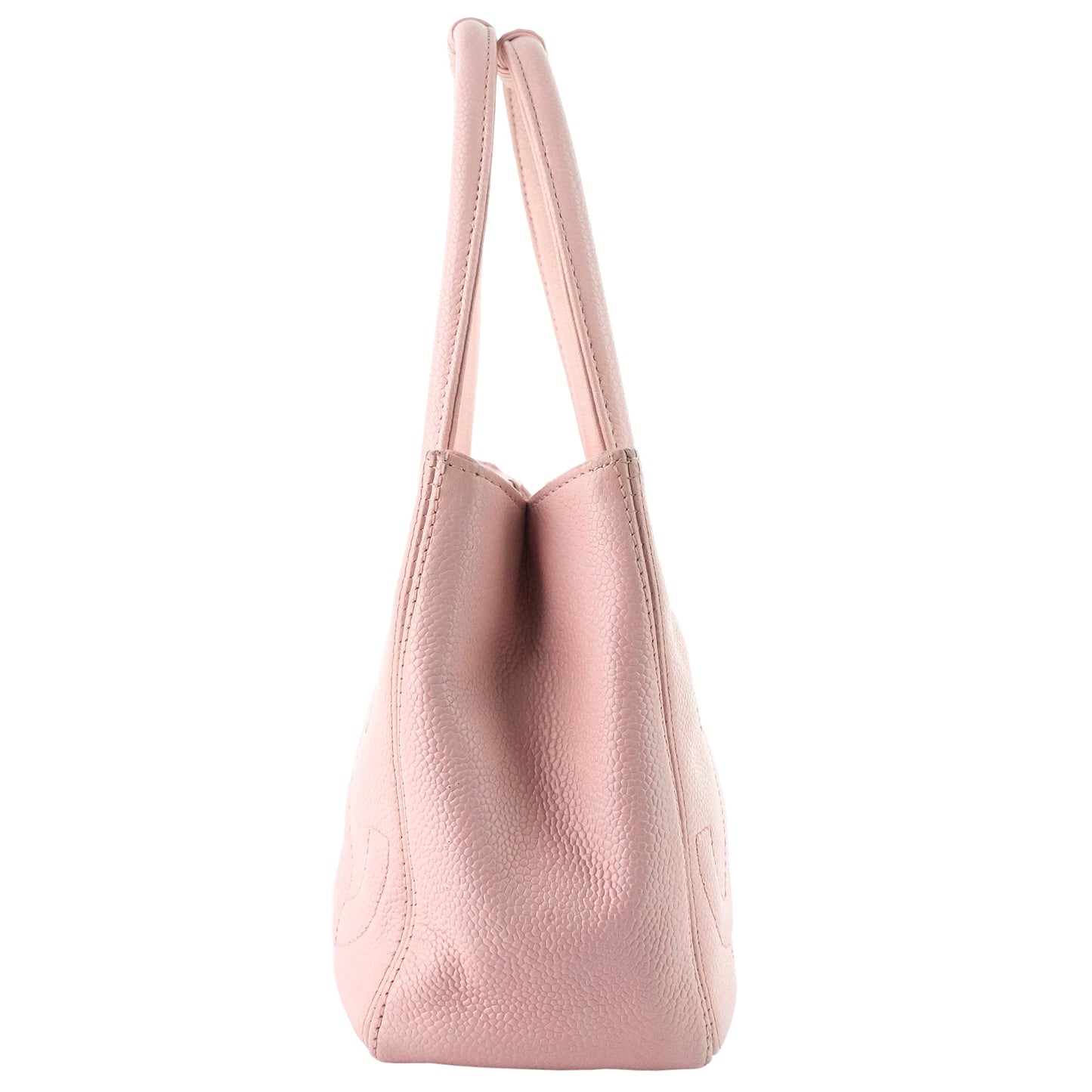 Chanel Triple CC Timeless Small Caviar Leather Tote Bag