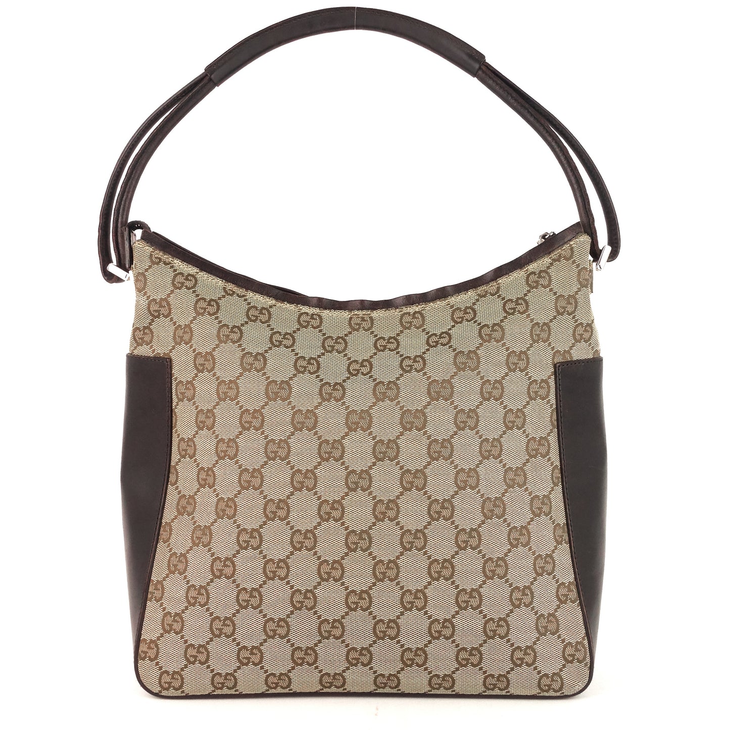 Gucci GG Canvas and Leather Shoulder Bag