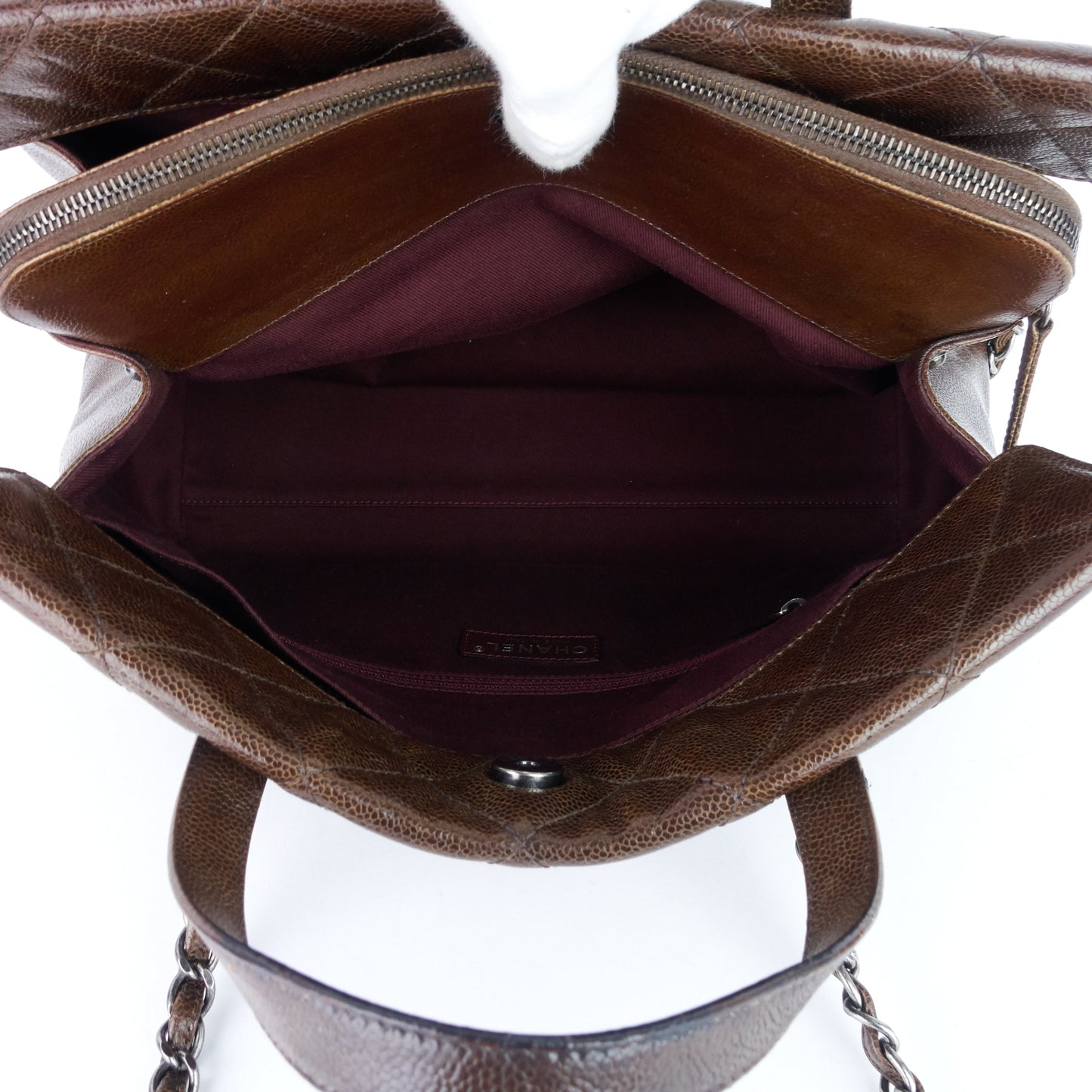 Chanel CC Crave Glazed Caviar Tote Bag