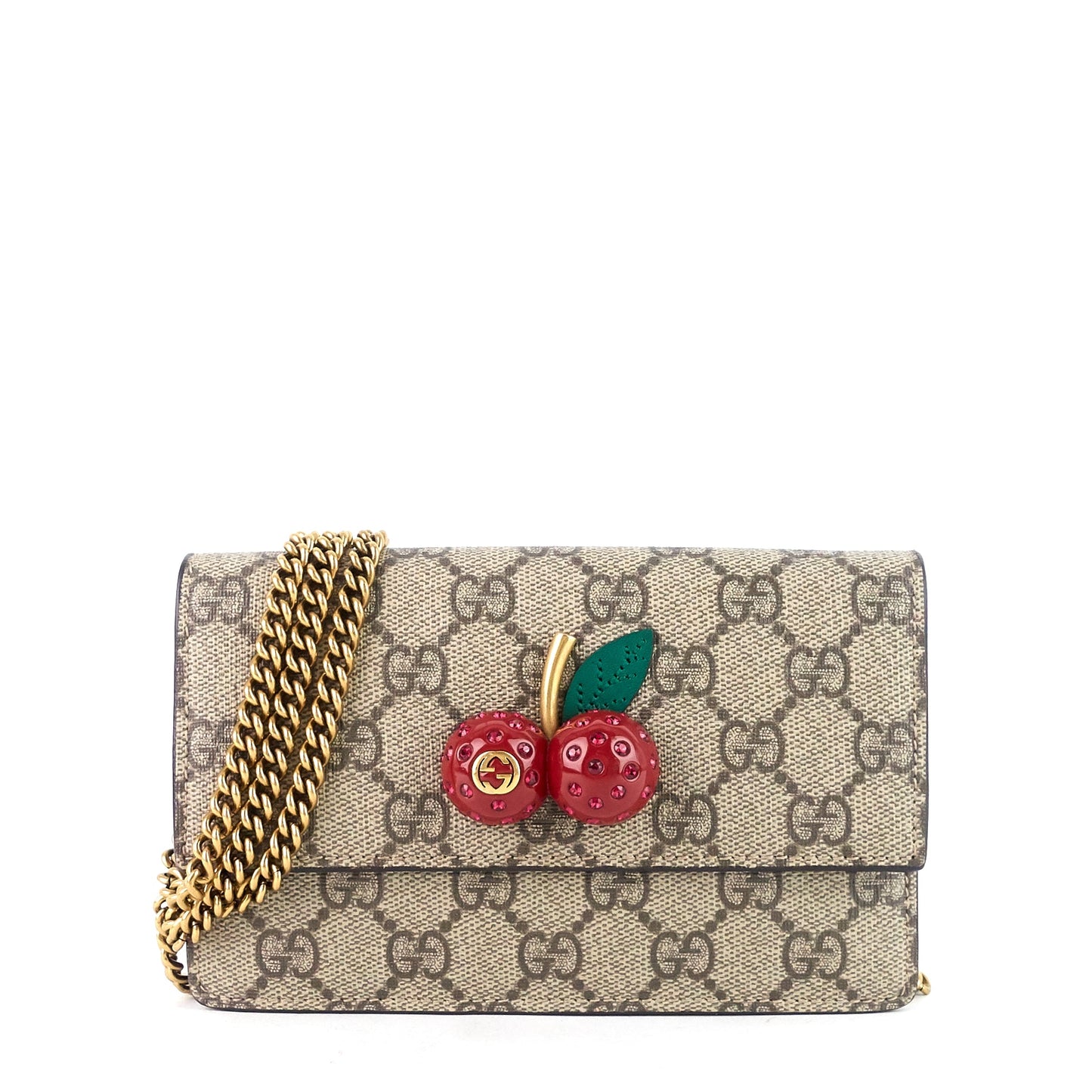 Gucci GG Supreme Canvas Cherries Crossbody Bag