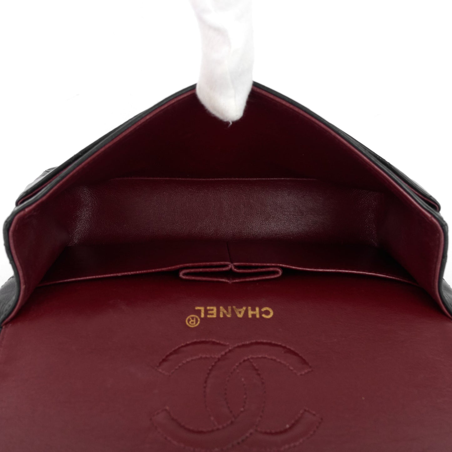 Chanel Double Flap Quilted Lambskin Leather Bag