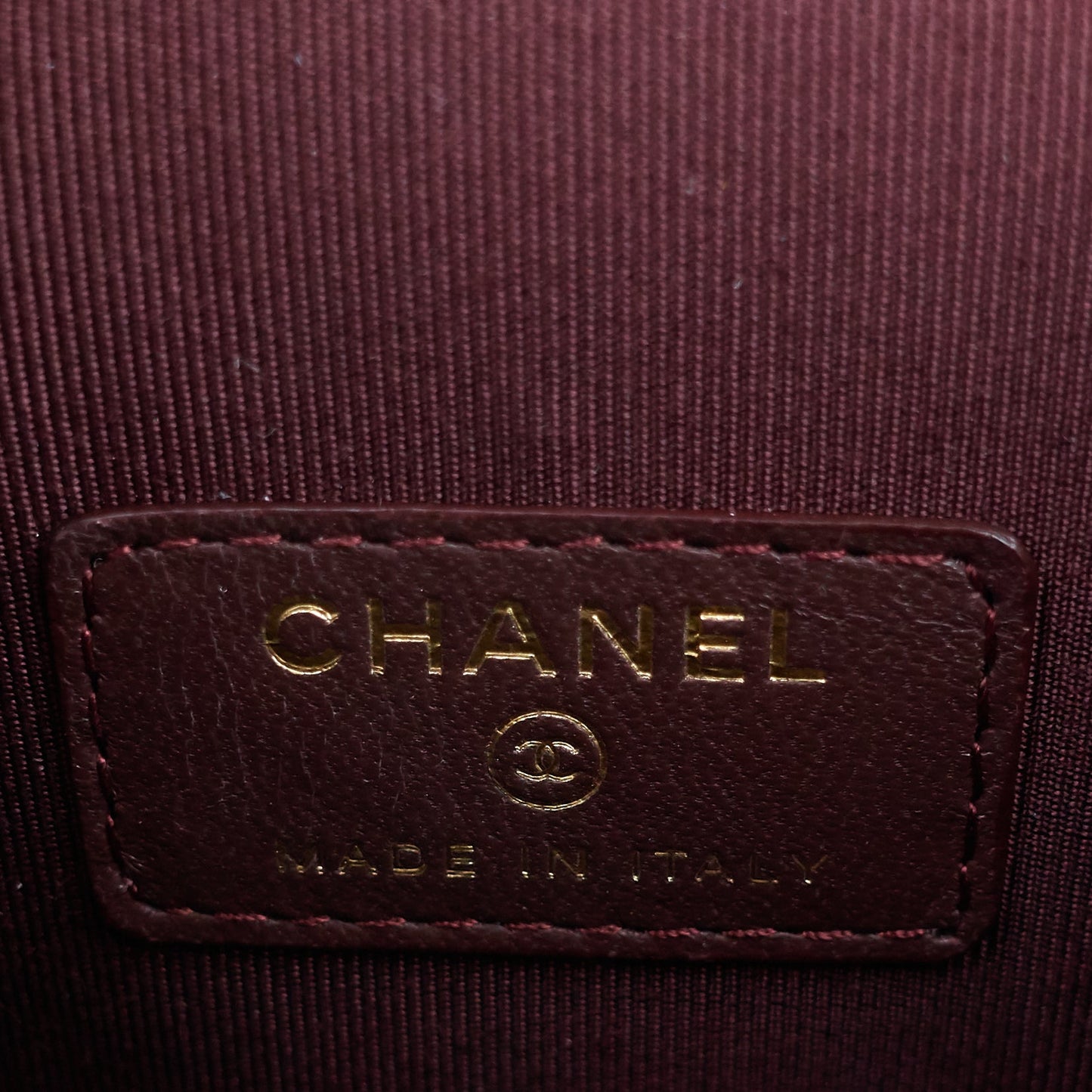 Chanel Classic Vanity with Chain Matelassé Lambskin Crossbody Bag