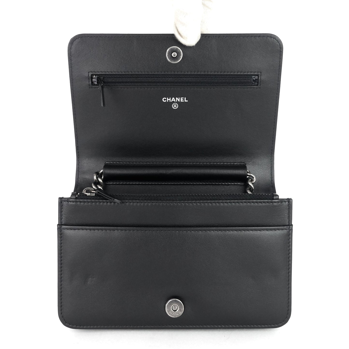 Chanel Boy Caviar Leather Wallet on Chain Bag