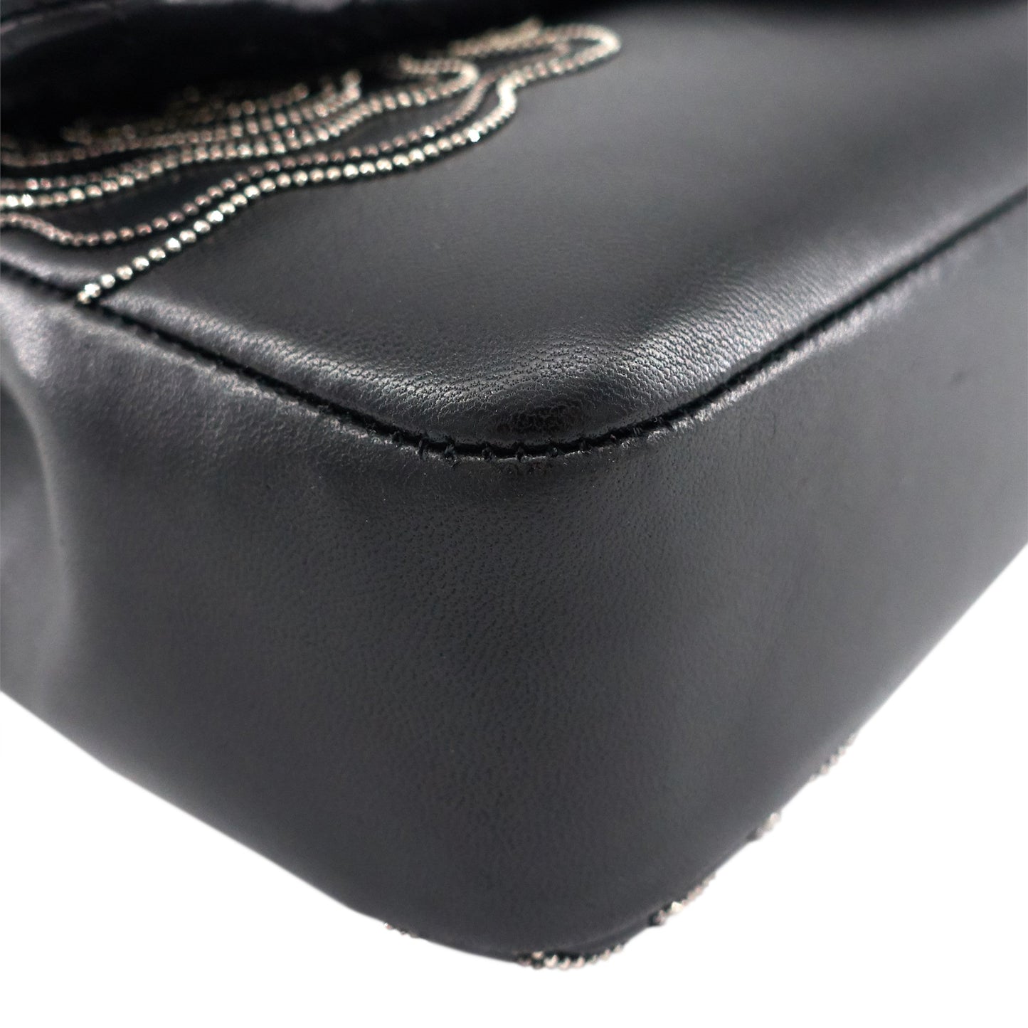 Chanel Embroidered Camellia Follies Medium Lambskin Leather Flap Bag