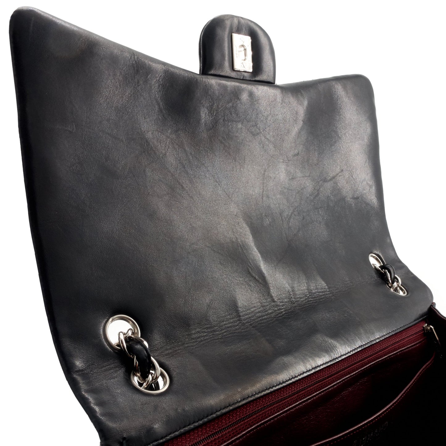 Chanel Classic Maxi Single Flap Lambskin Leather Bag