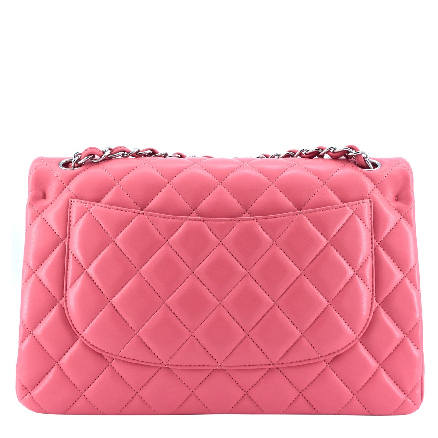 Chanel Classic Jumbo Double Flap Lambskin Leather Bag