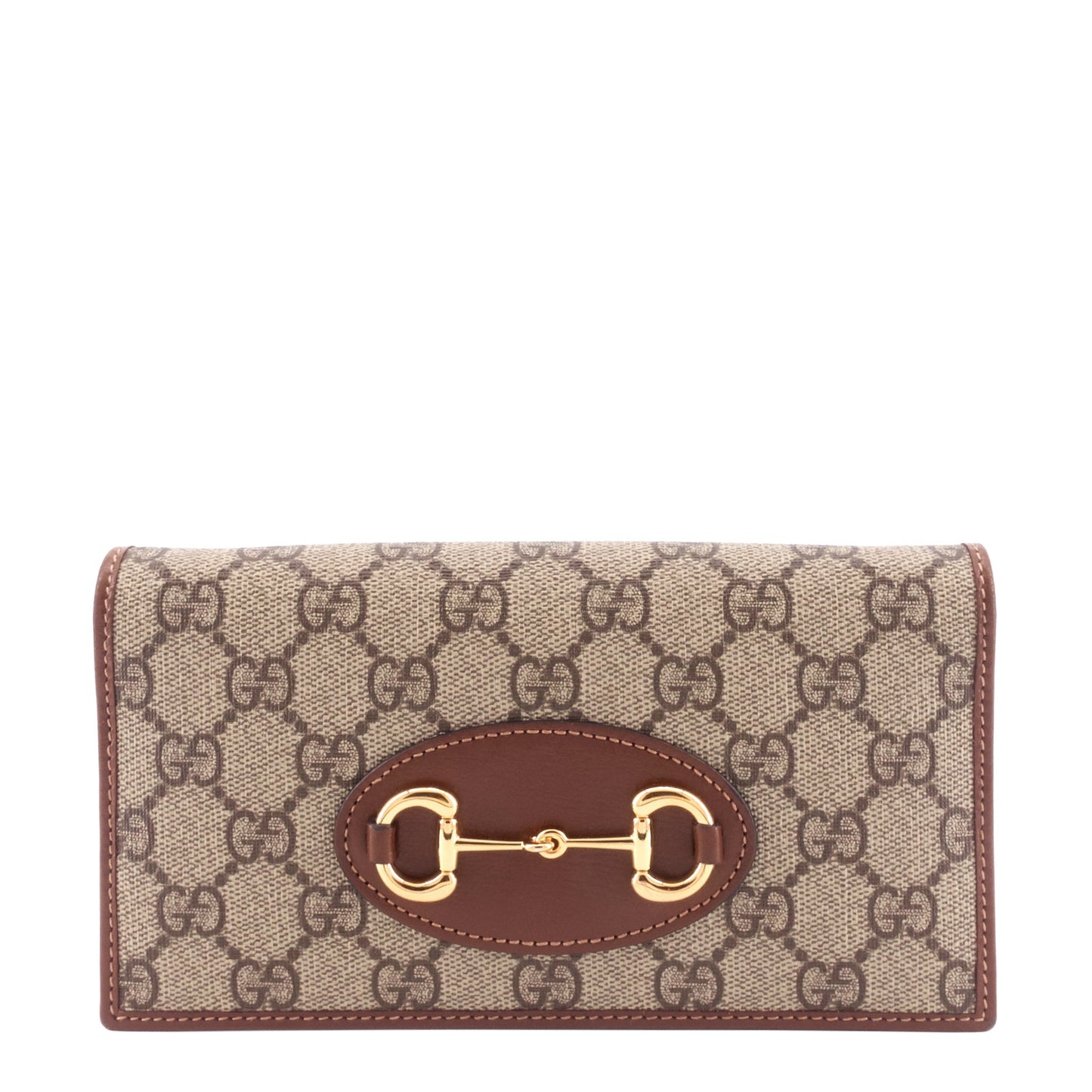 Gucci Horsebit 1955 GG Supreme Canvas Wallet on Chain Bag
