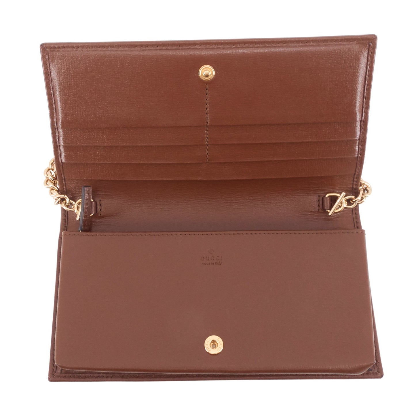 Gucci Horsebit 1955 GG Supreme Canvas Wallet on Chain Bag