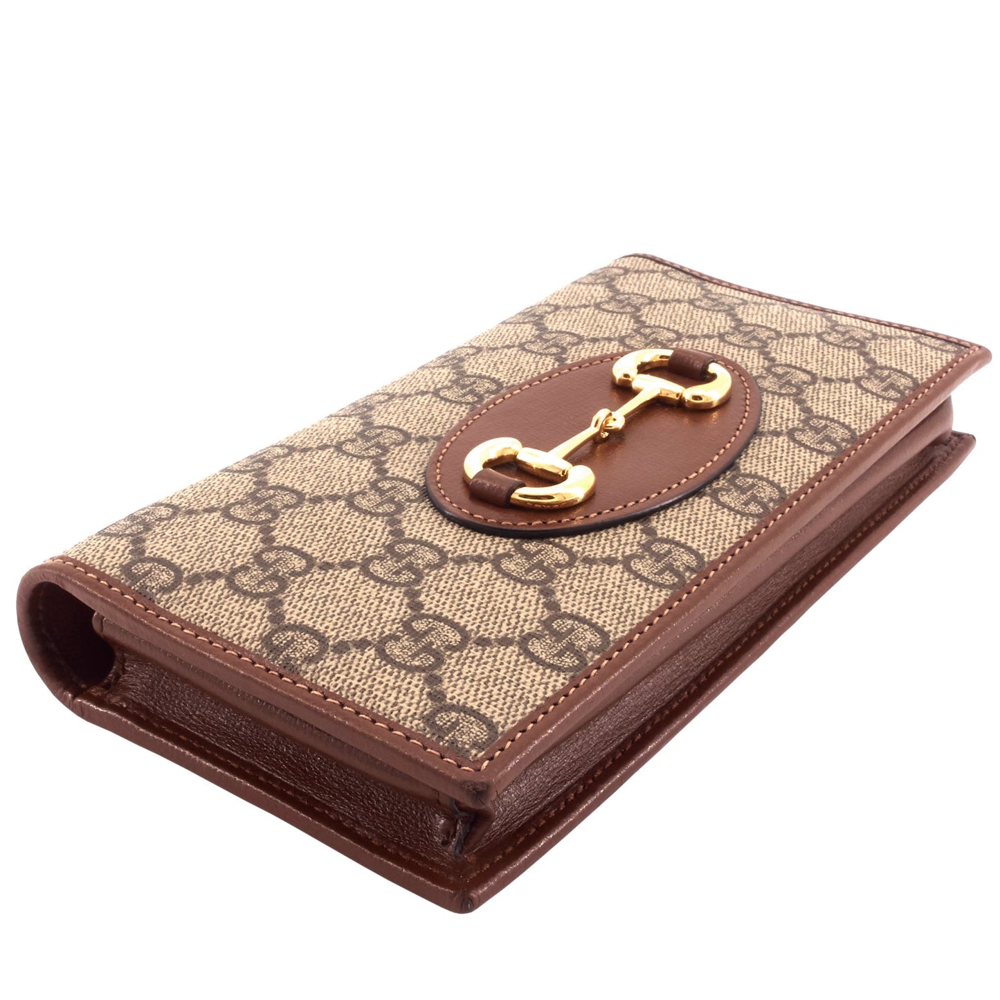 Gucci Horsebit 1955 GG Supreme Canvas Wallet on Chain Bag