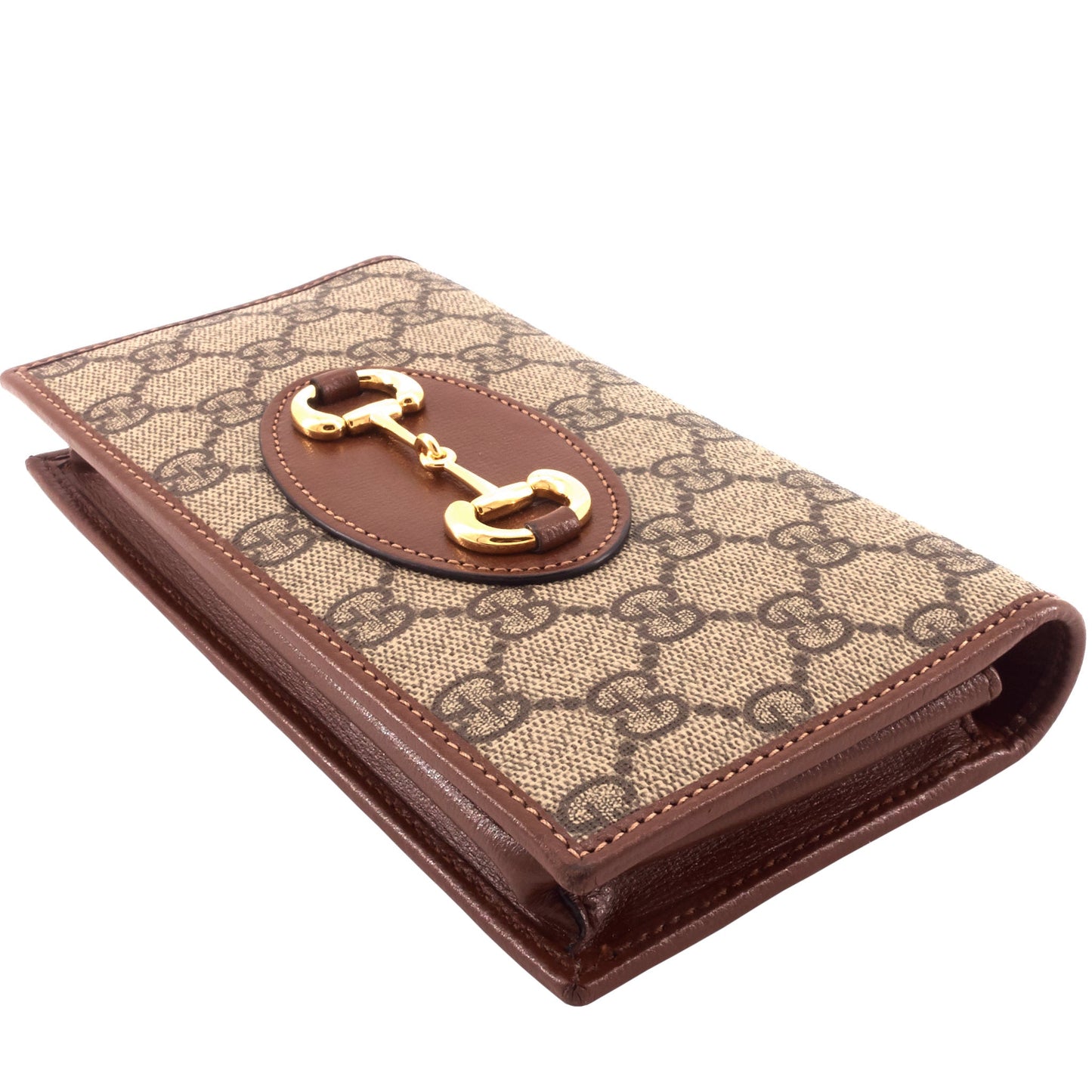 Gucci Horsebit 1955 GG Supreme Canvas Wallet on Chain Bag