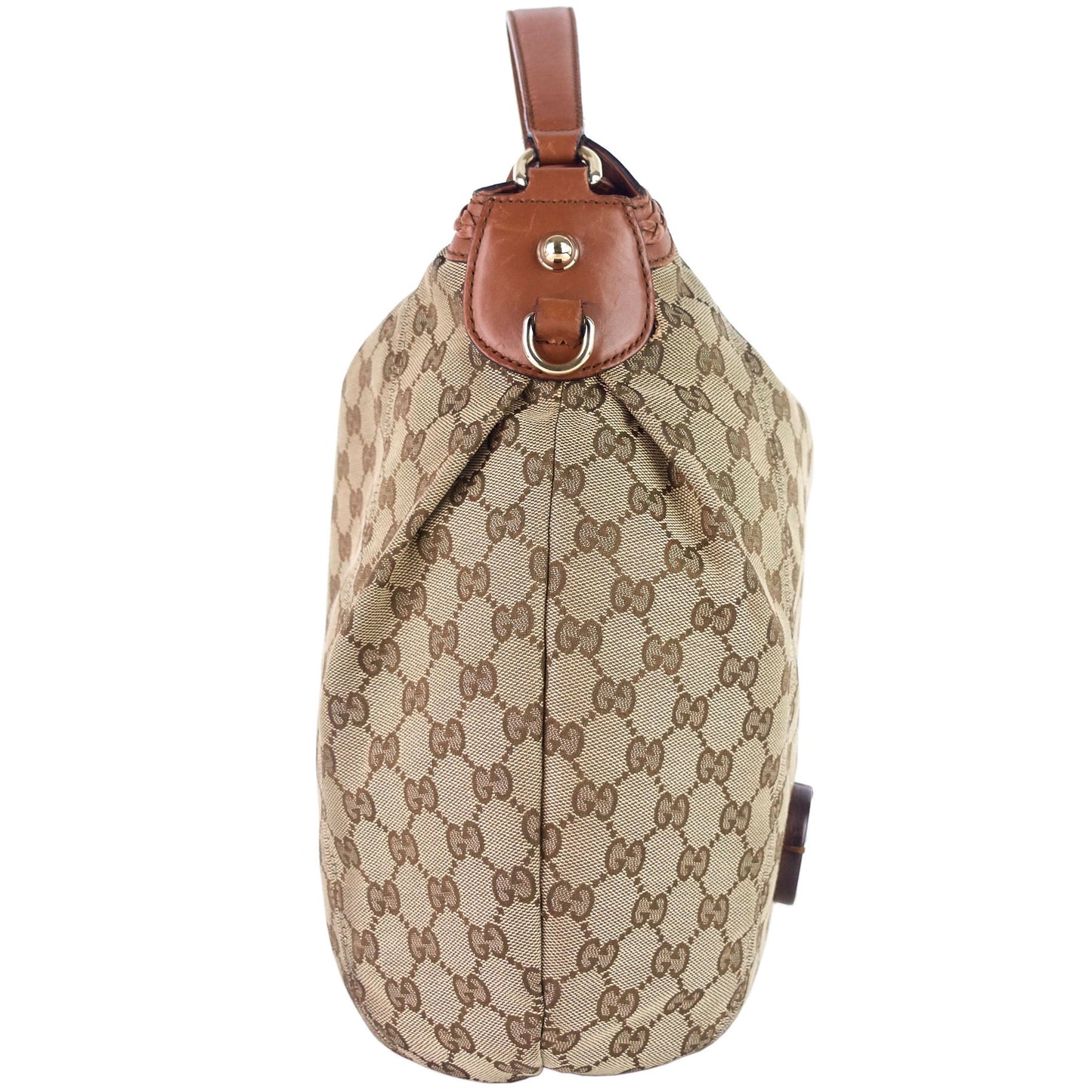 Gucci Brick Lane Medium Monogram Canvas Hobo Bag