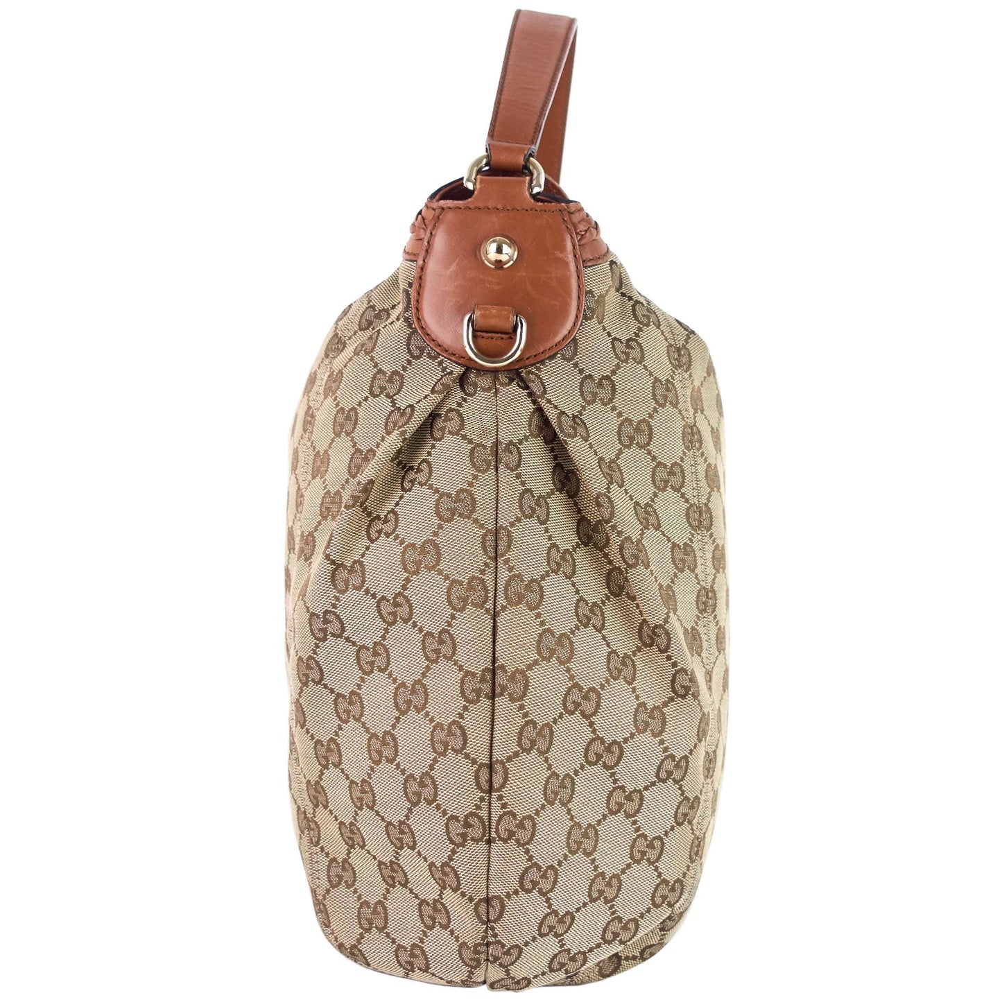 Gucci Brick Lane Medium Monogram Canvas Hobo Bag