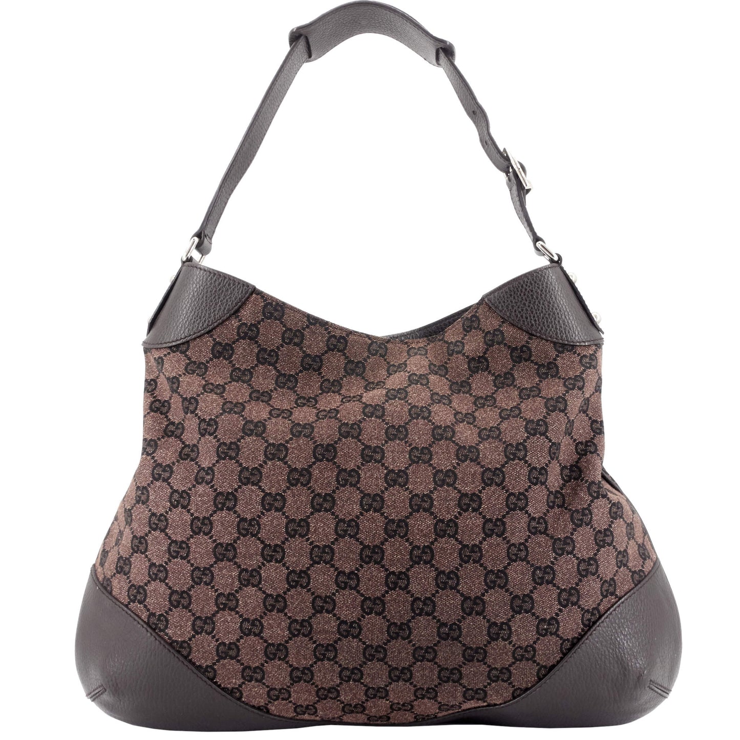 Gucci Brown GG Canvas Hobo Bag