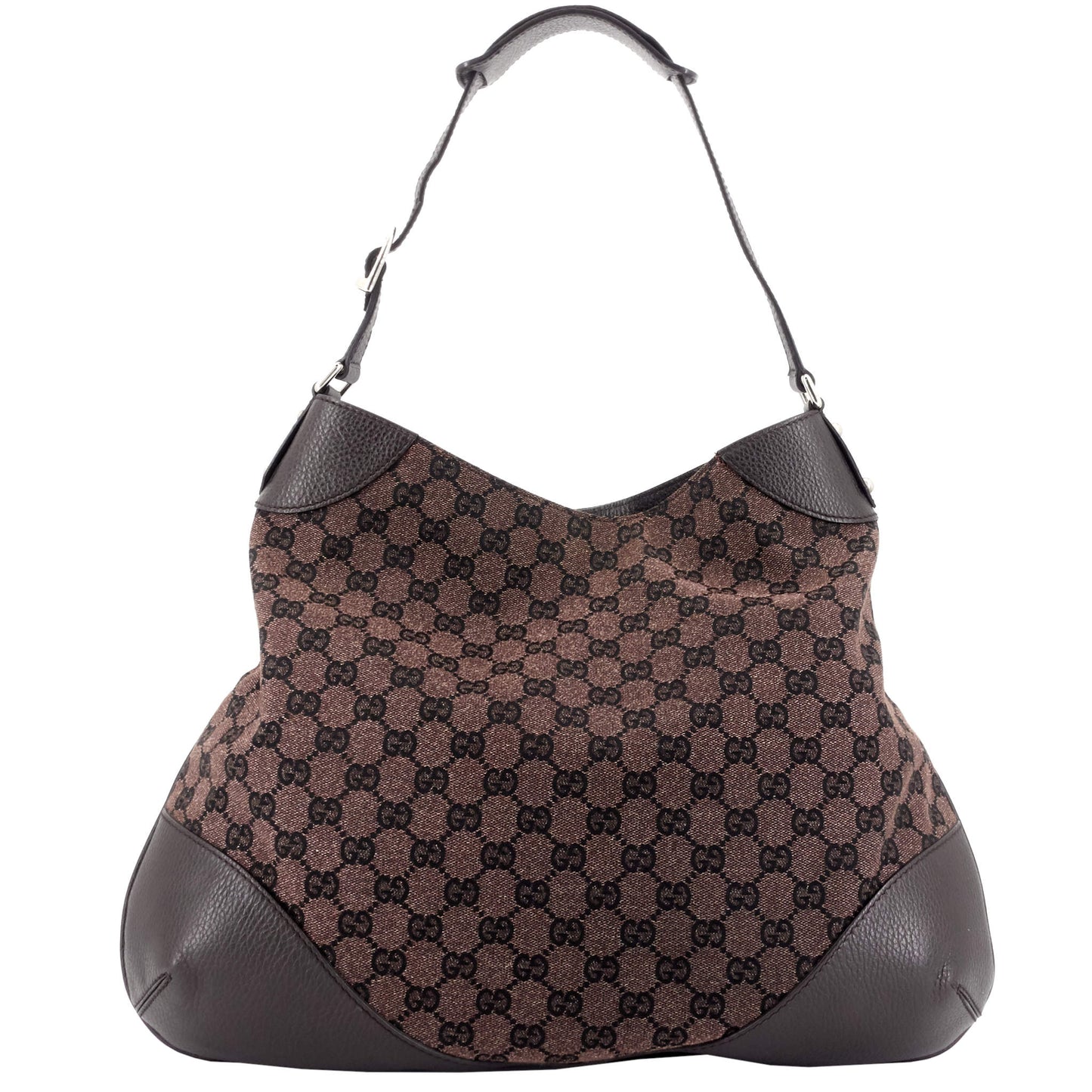 Gucci Brown GG Canvas Hobo Bag