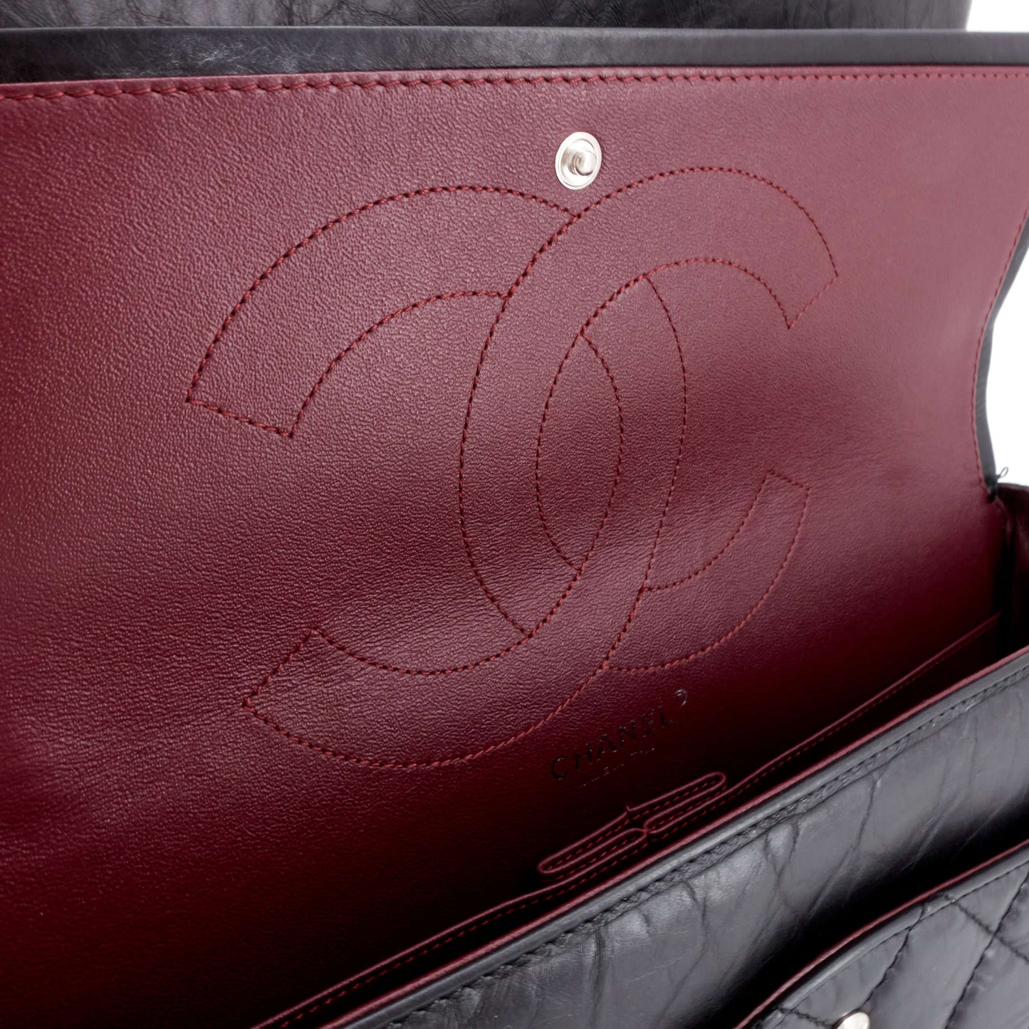 Chanel 2.55 Large Aged Leather Flap Bag