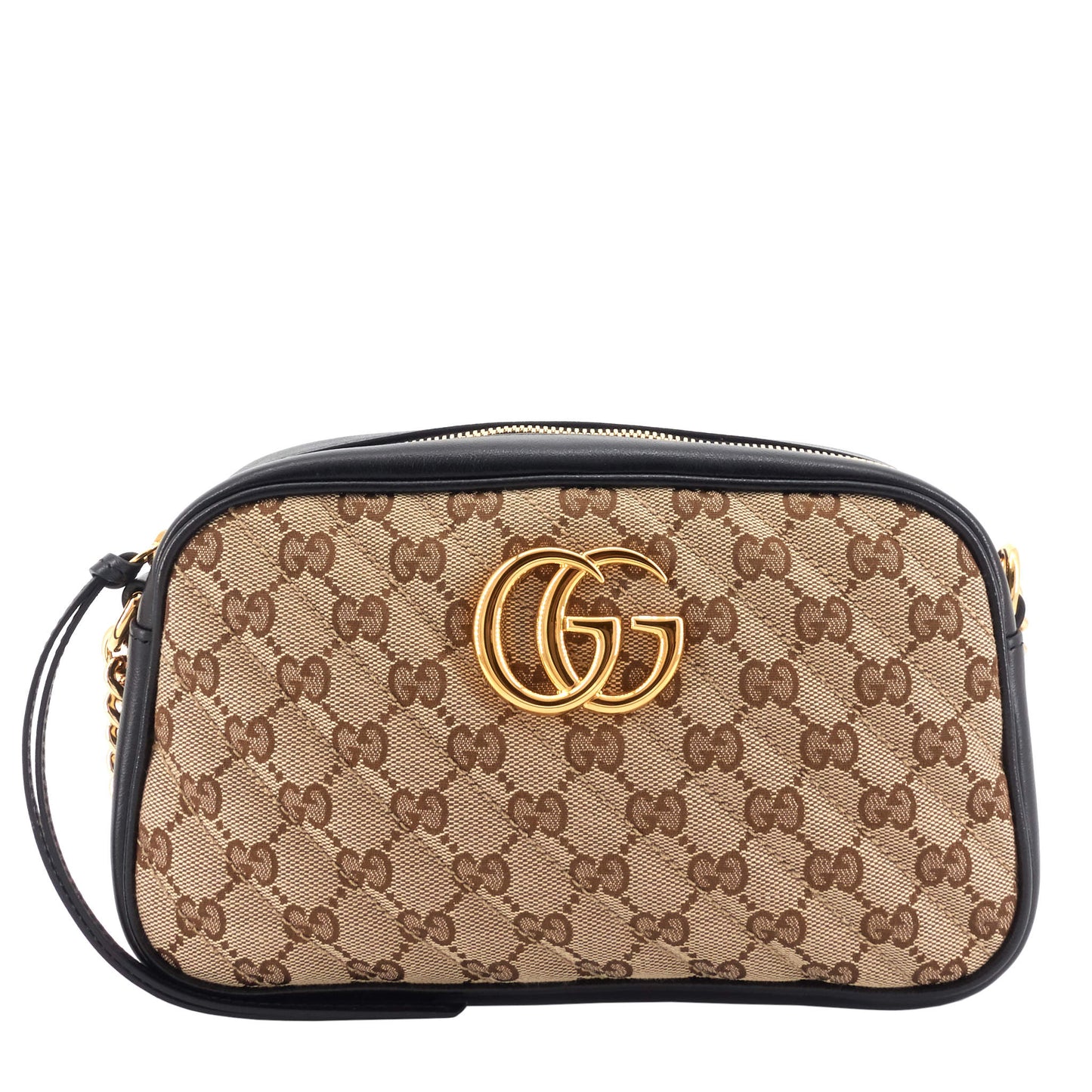 Gucci Marmont Small GG Canvas Chain Shoulder Bag