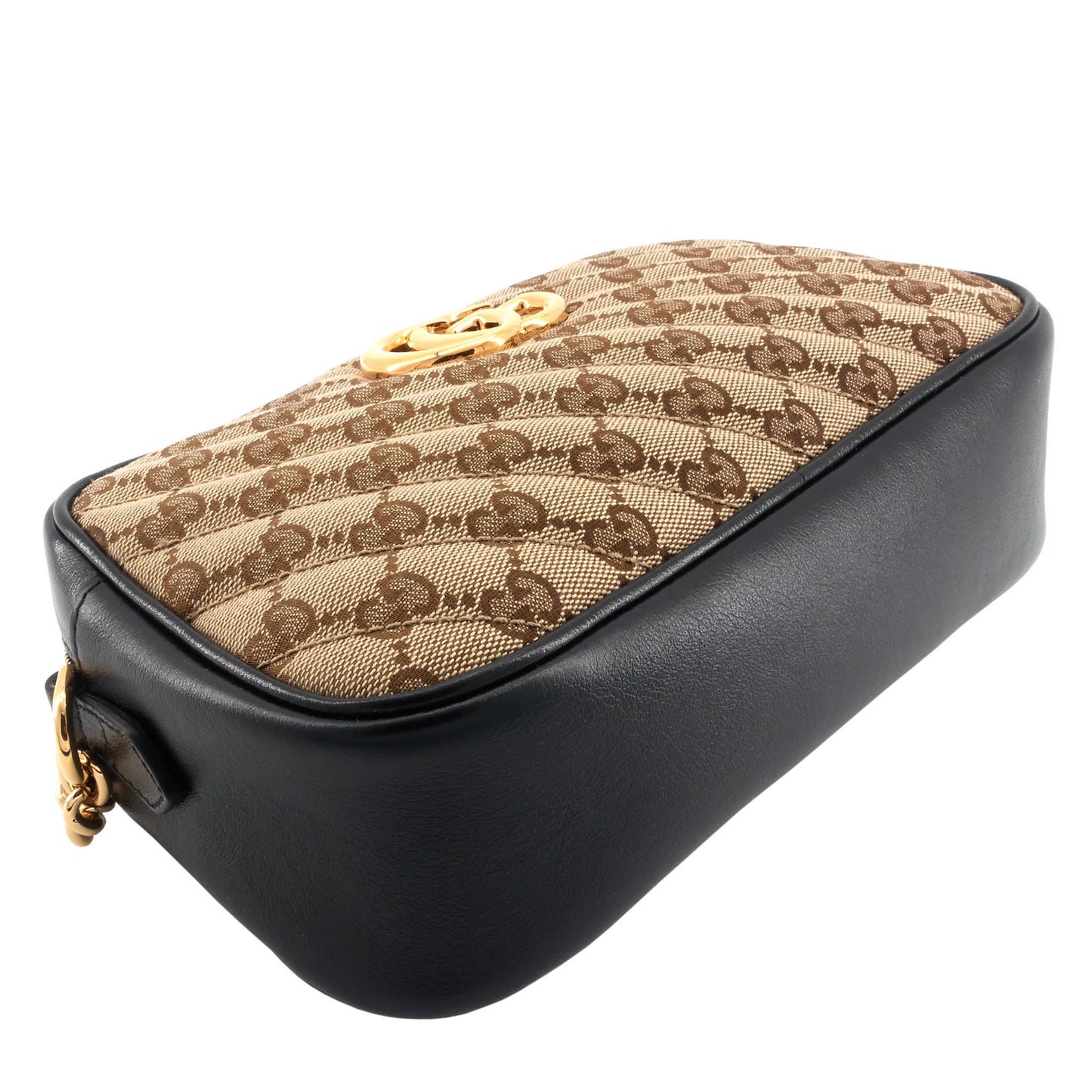 Gucci Marmont Small GG Canvas Chain Shoulder Bag