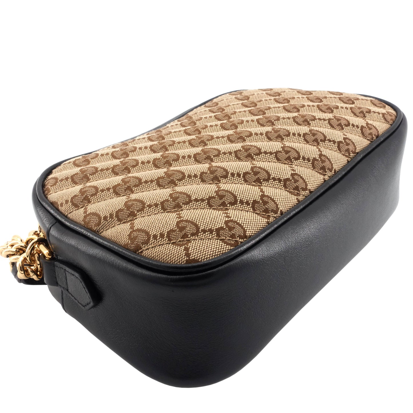 Gucci Marmont Small GG Canvas Chain Shoulder Bag