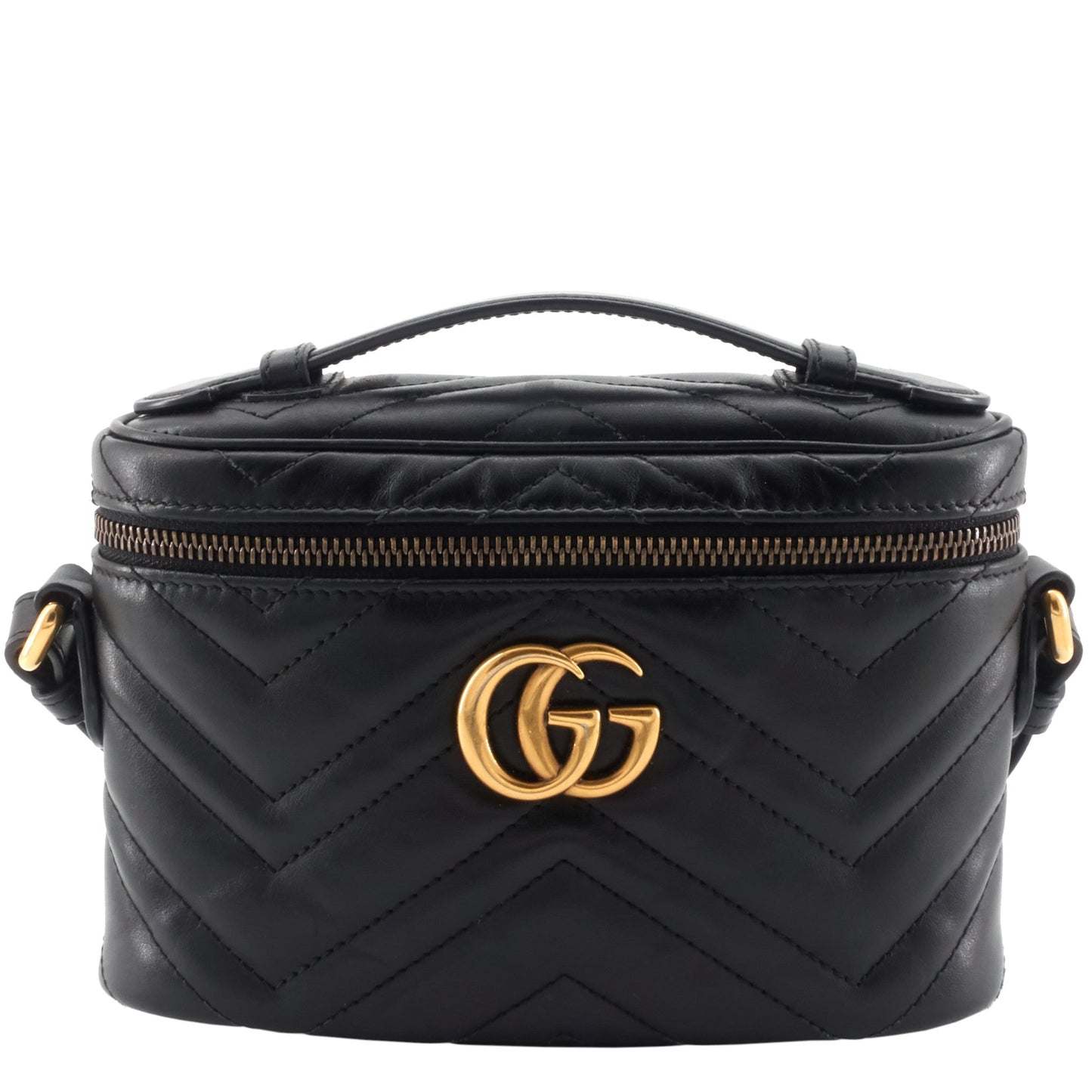 Gucci GG Marmont Mini Vanity Leather Crossbody Bag