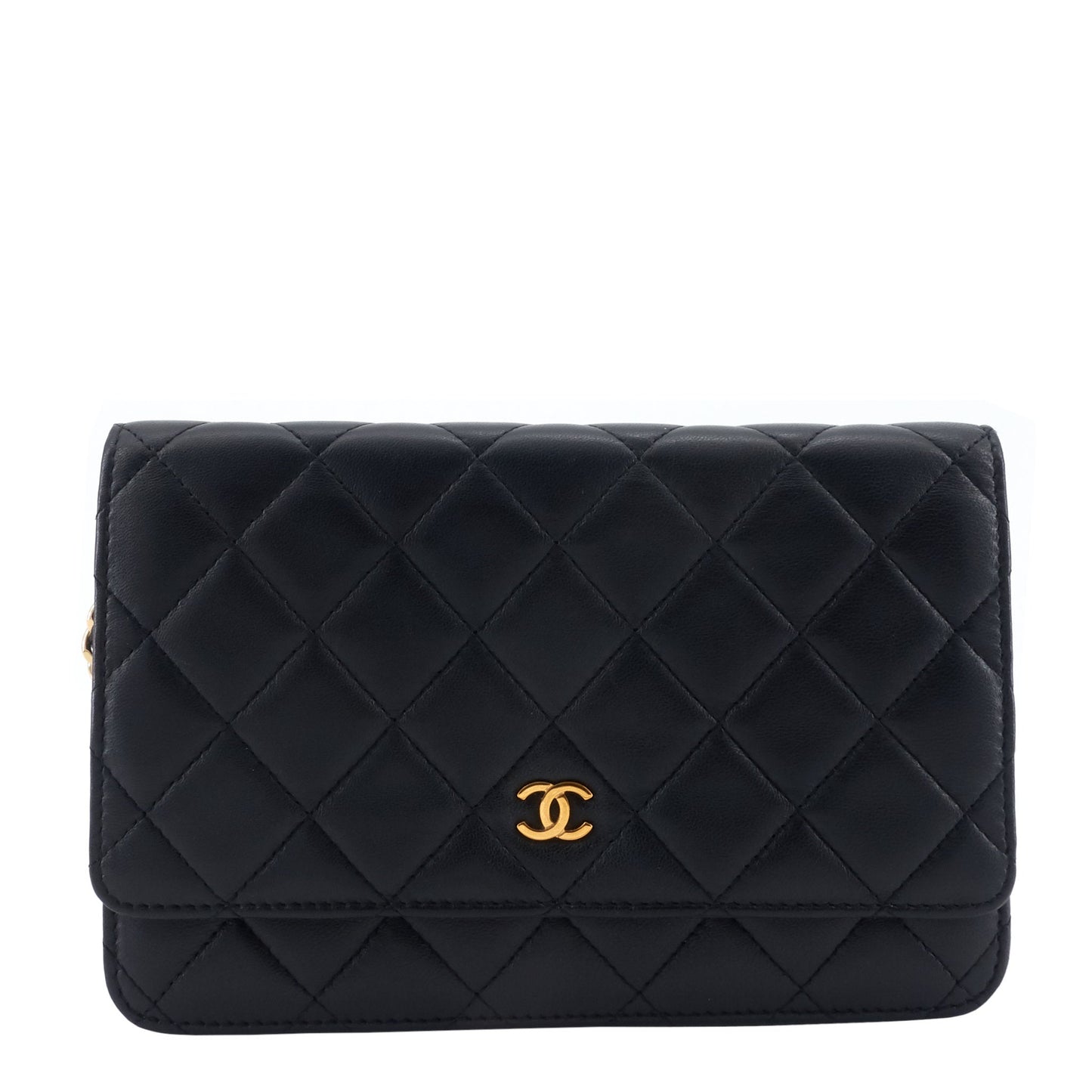 Chanel Wallet on Chain Lambskin Leather Bag