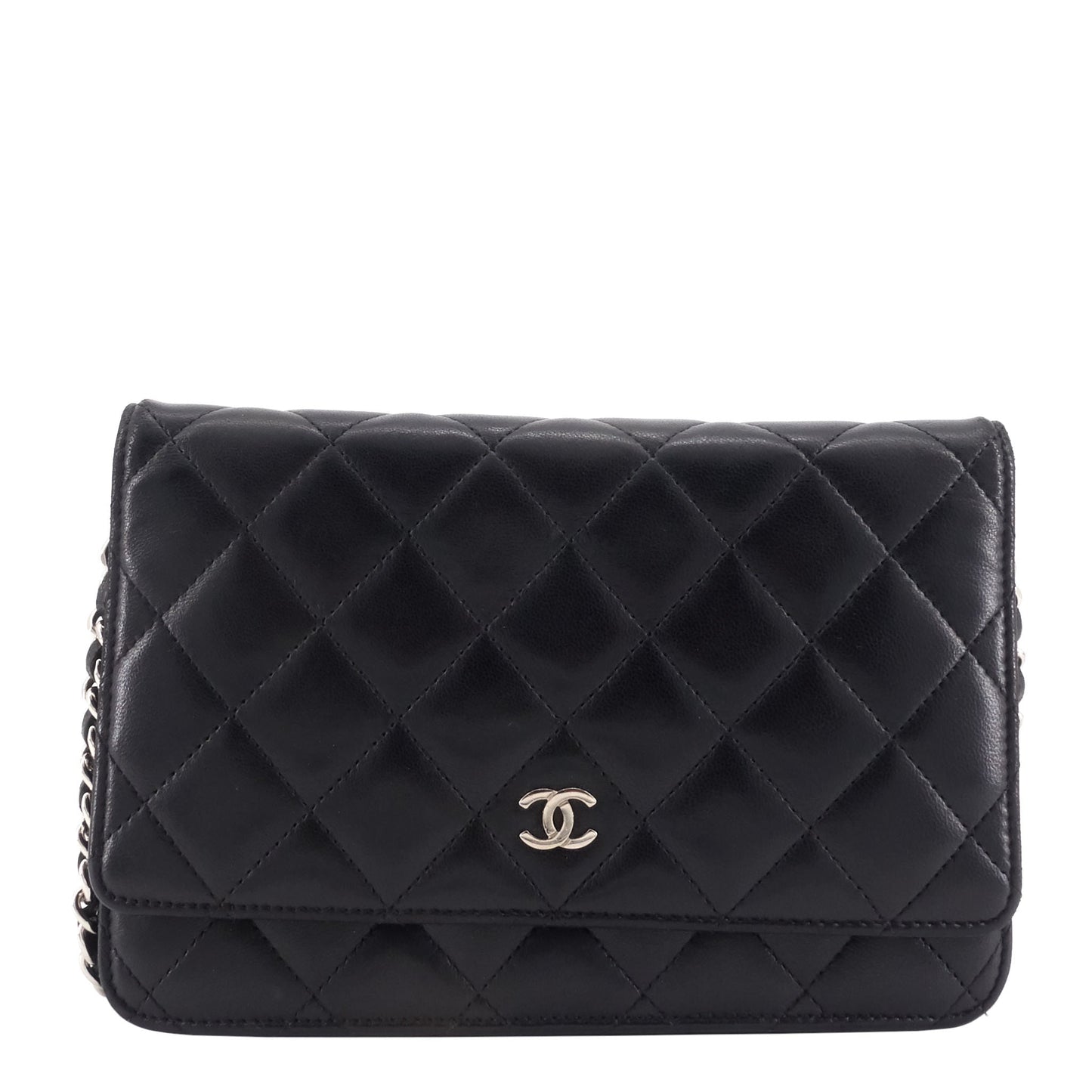 Chanel Lambskin Leather Wallet on Chain Bag