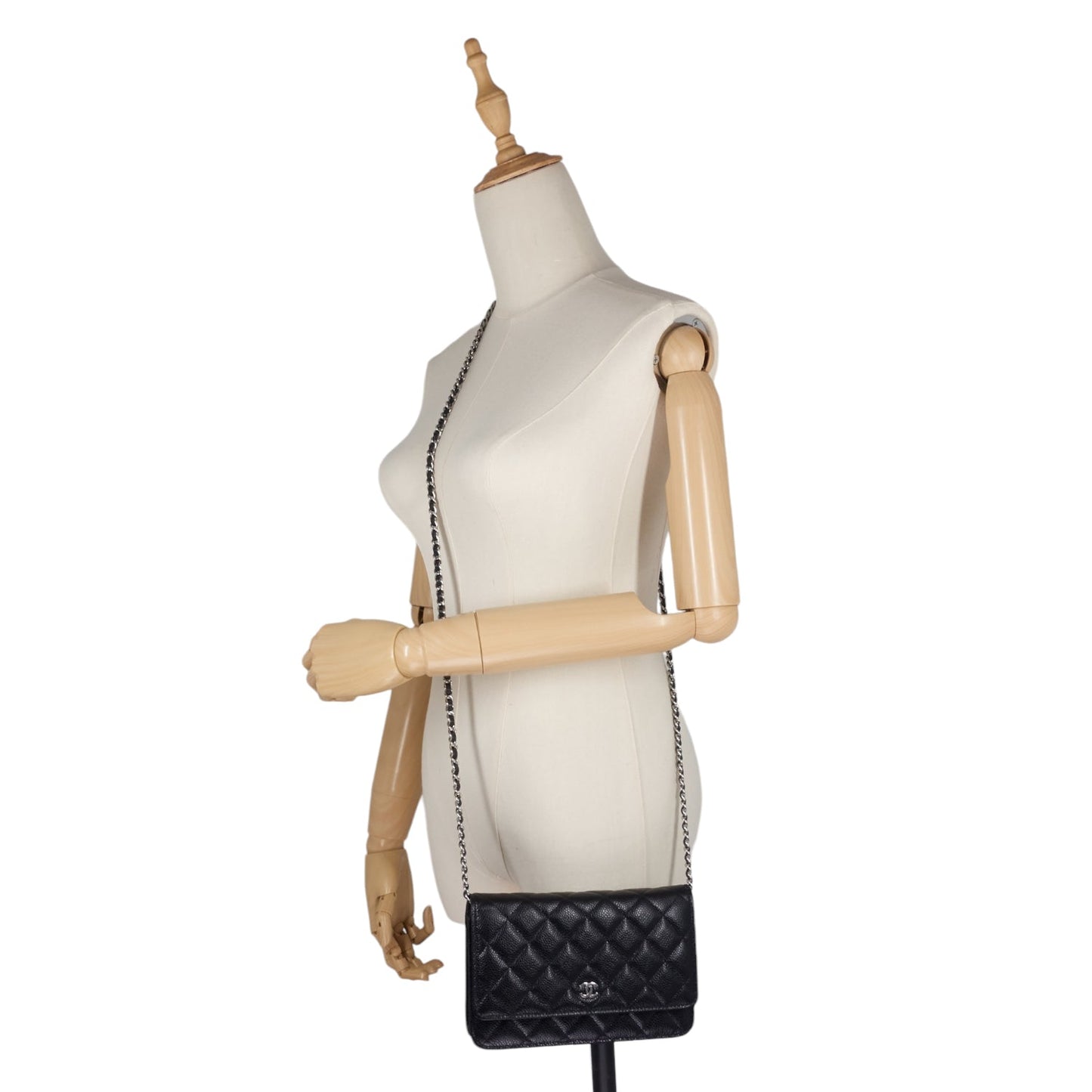Chanel Wallet on Chain Caviar Leather Bag