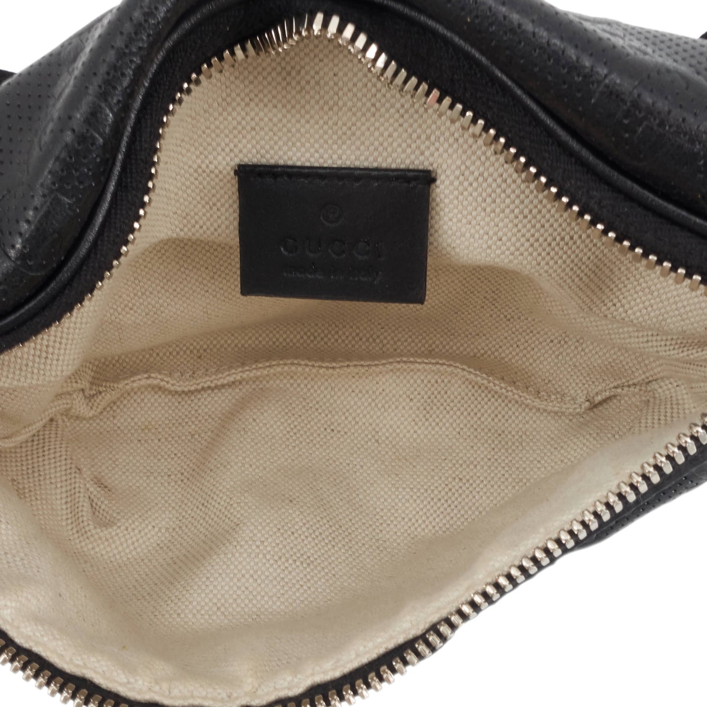Gucci GG Embossed Leather Belt Bag