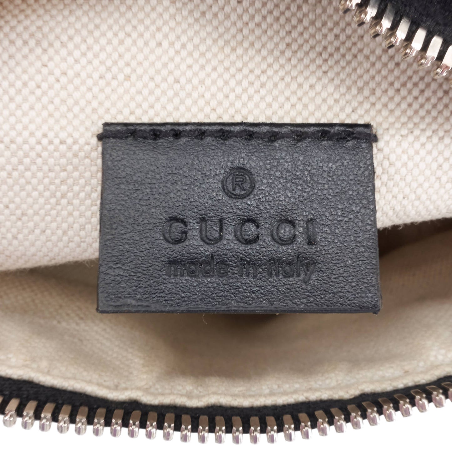 Gucci GG Embossed Leather Belt Bag
