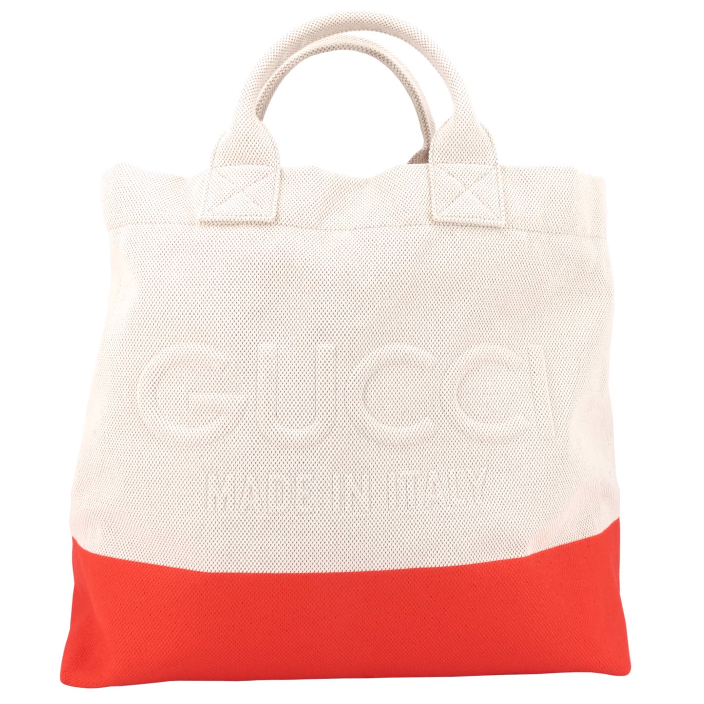 Gucci Embossed Detail Canvas Tote Bag