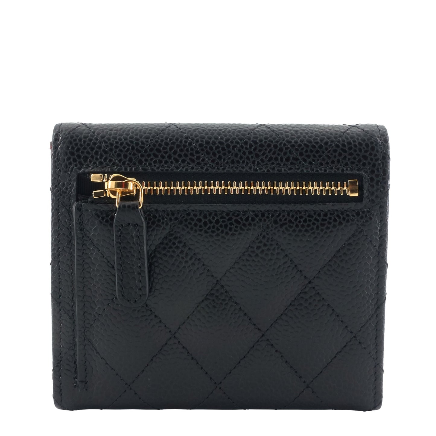 Chanel Trifold Caviar Leather Wallet