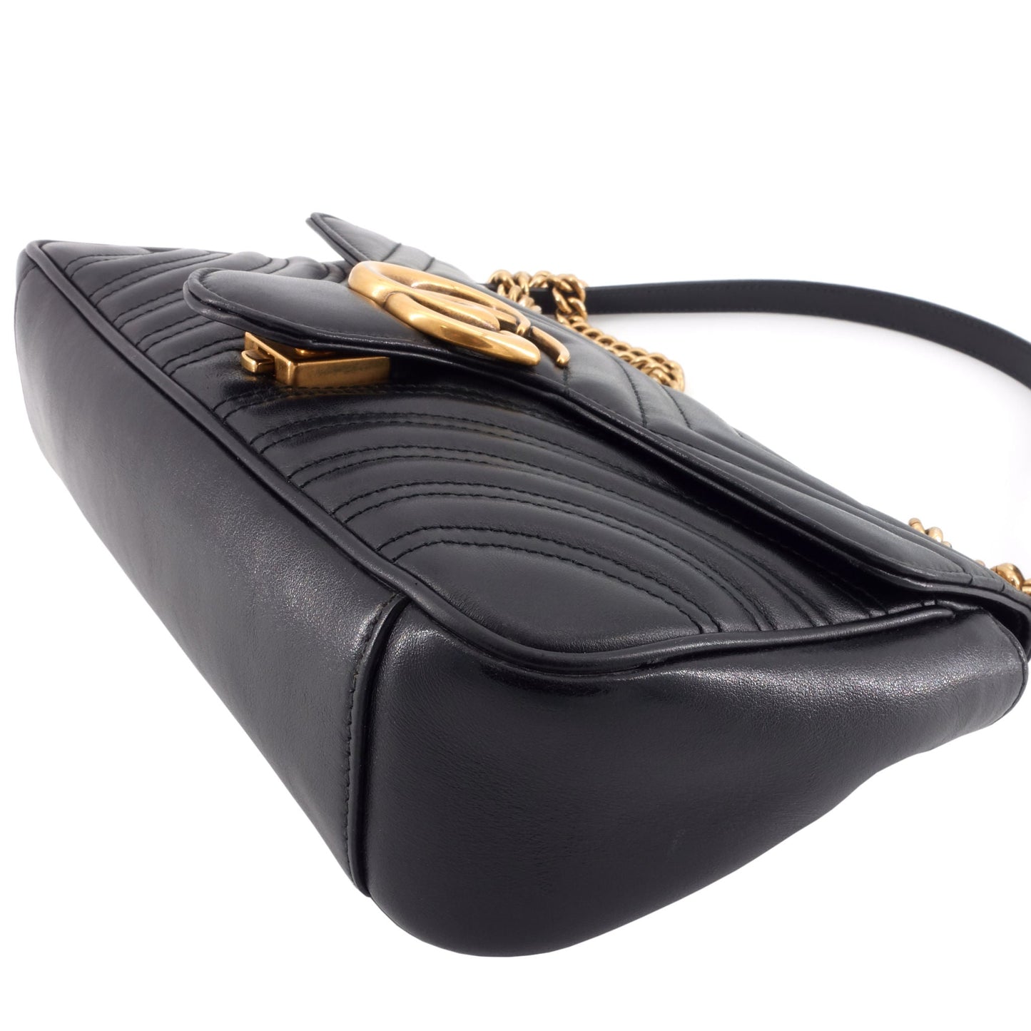 Gucci GG Marmont Small Leather Flap Bag