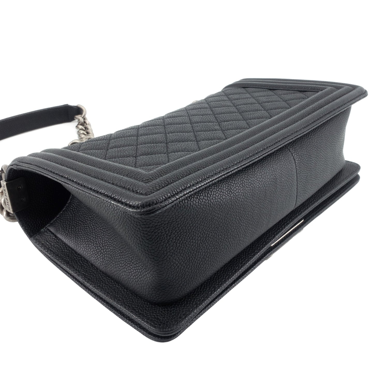 Chanel Boy Old Medium Caviar Leather Bag