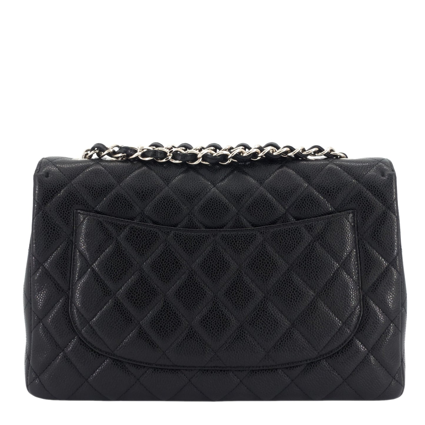 Chanel Jumbo Quilted Caviar Classic Flap Bag