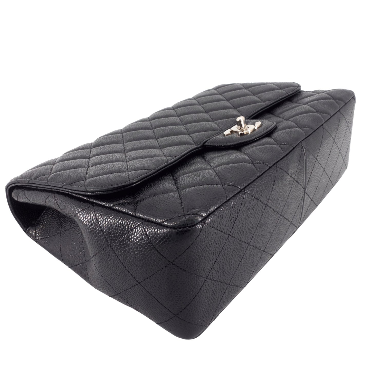 Chanel Jumbo Quilted Caviar Classic Flap Bag