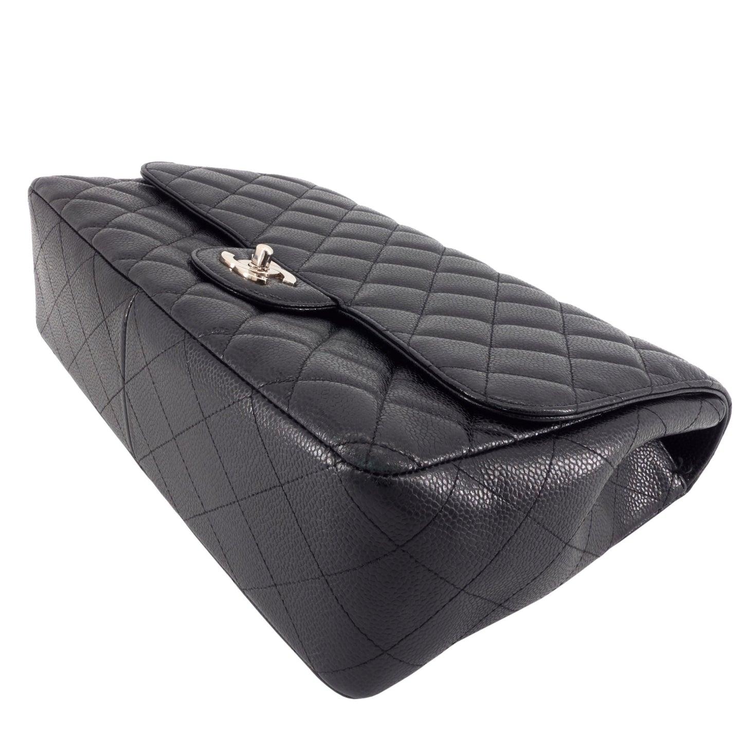 Chanel Jumbo Quilted Caviar Classic Flap Bag