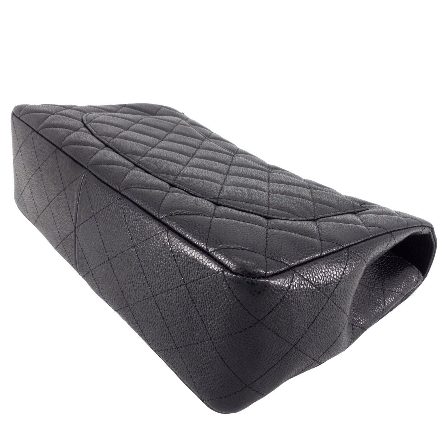 Chanel Jumbo Quilted Caviar Classic Flap Bag