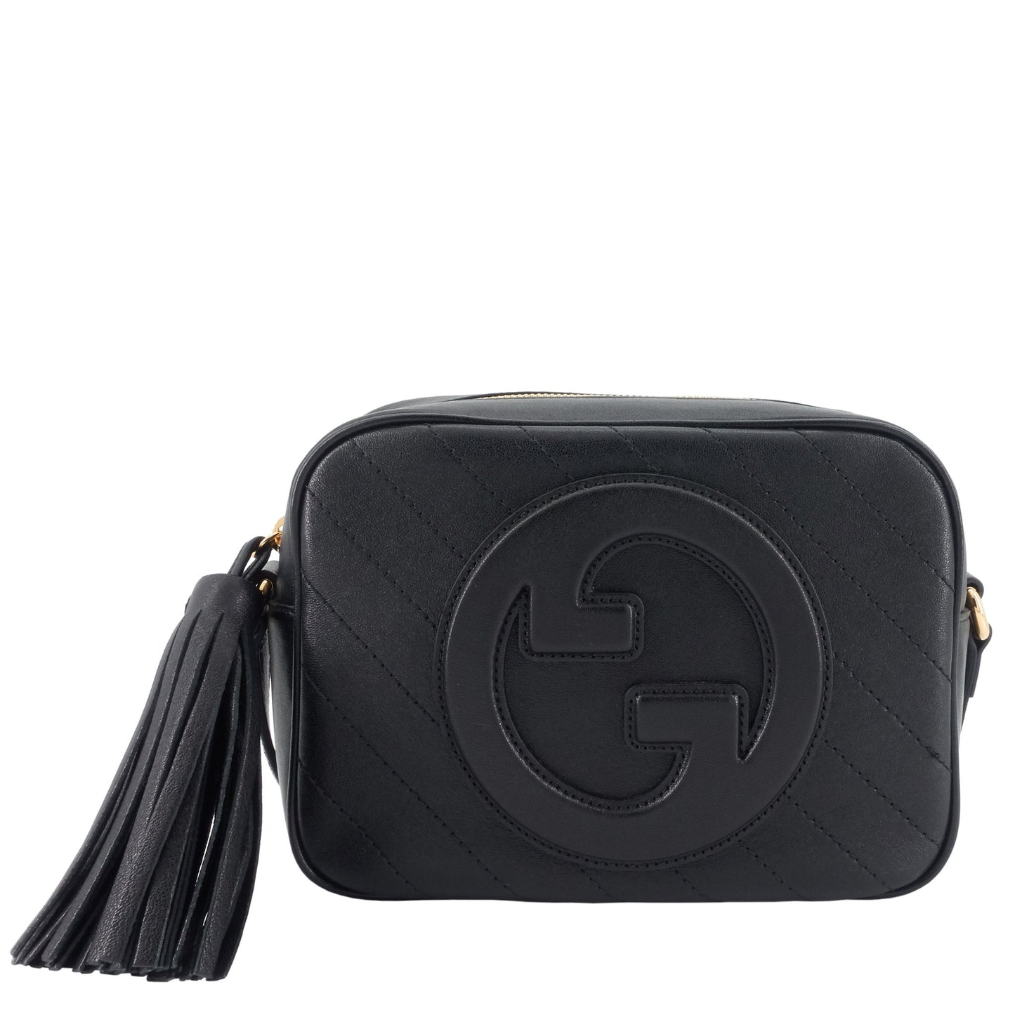 Gucci Sakai Be Green Calfskin Diagonal Stitched Small Blondie Bag