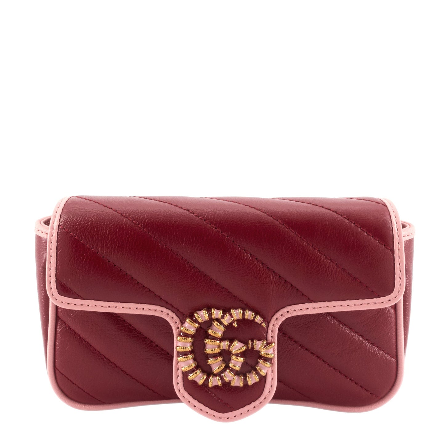 Gucci Azalea Enameled Torchon GG Marmont Wallet