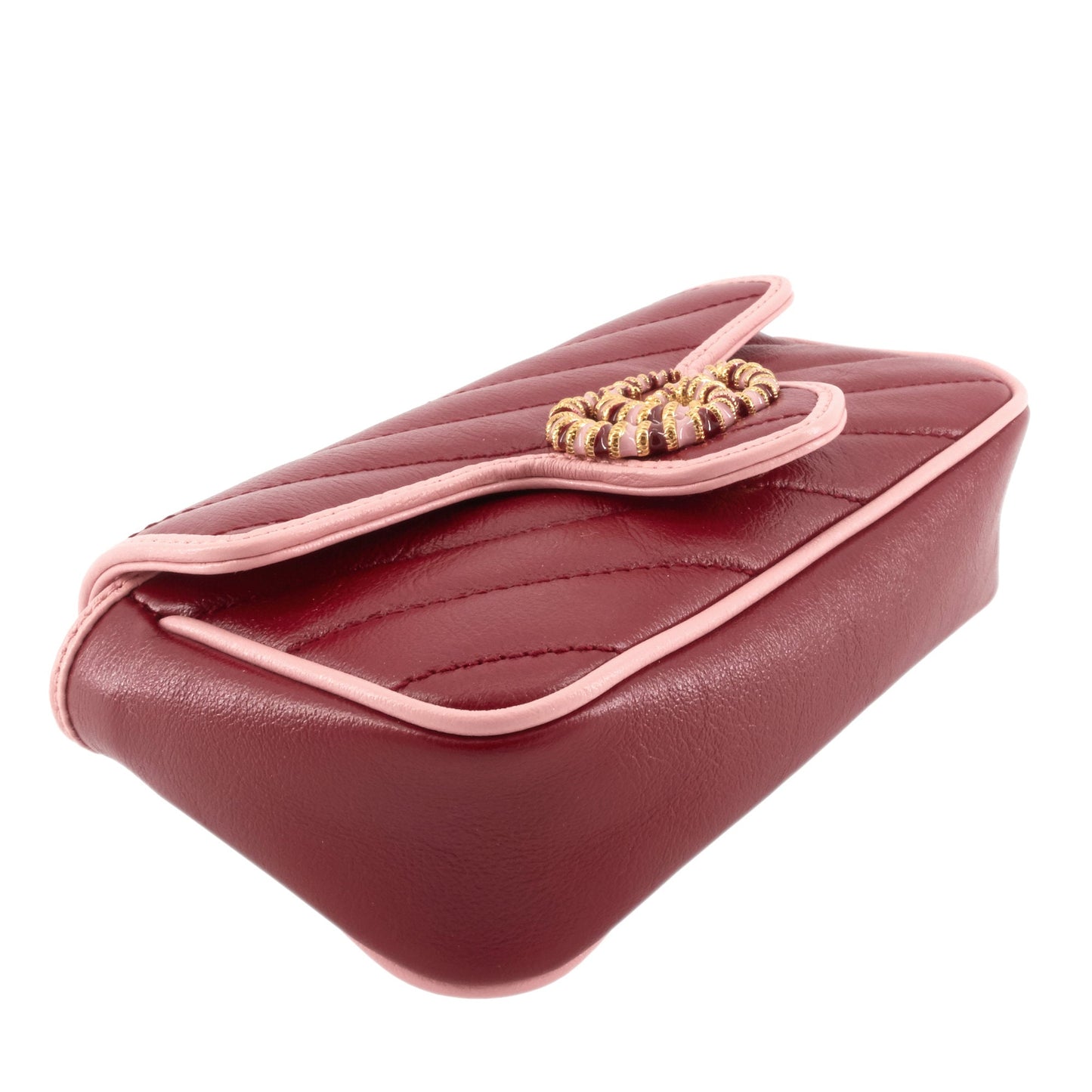 Gucci Azalea Enameled Torchon GG Marmont Wallet