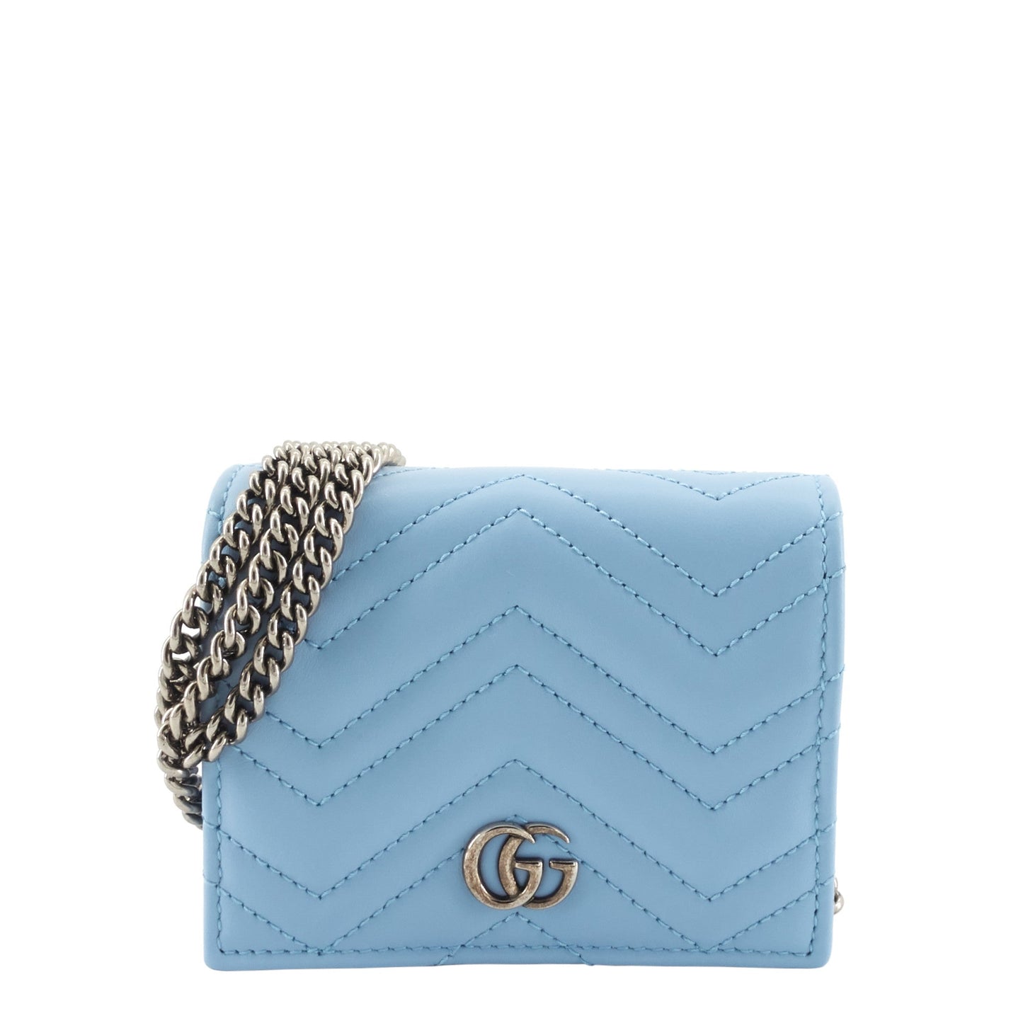 Gucci GG Marmont Mini Matelasse Wallet on Chain
